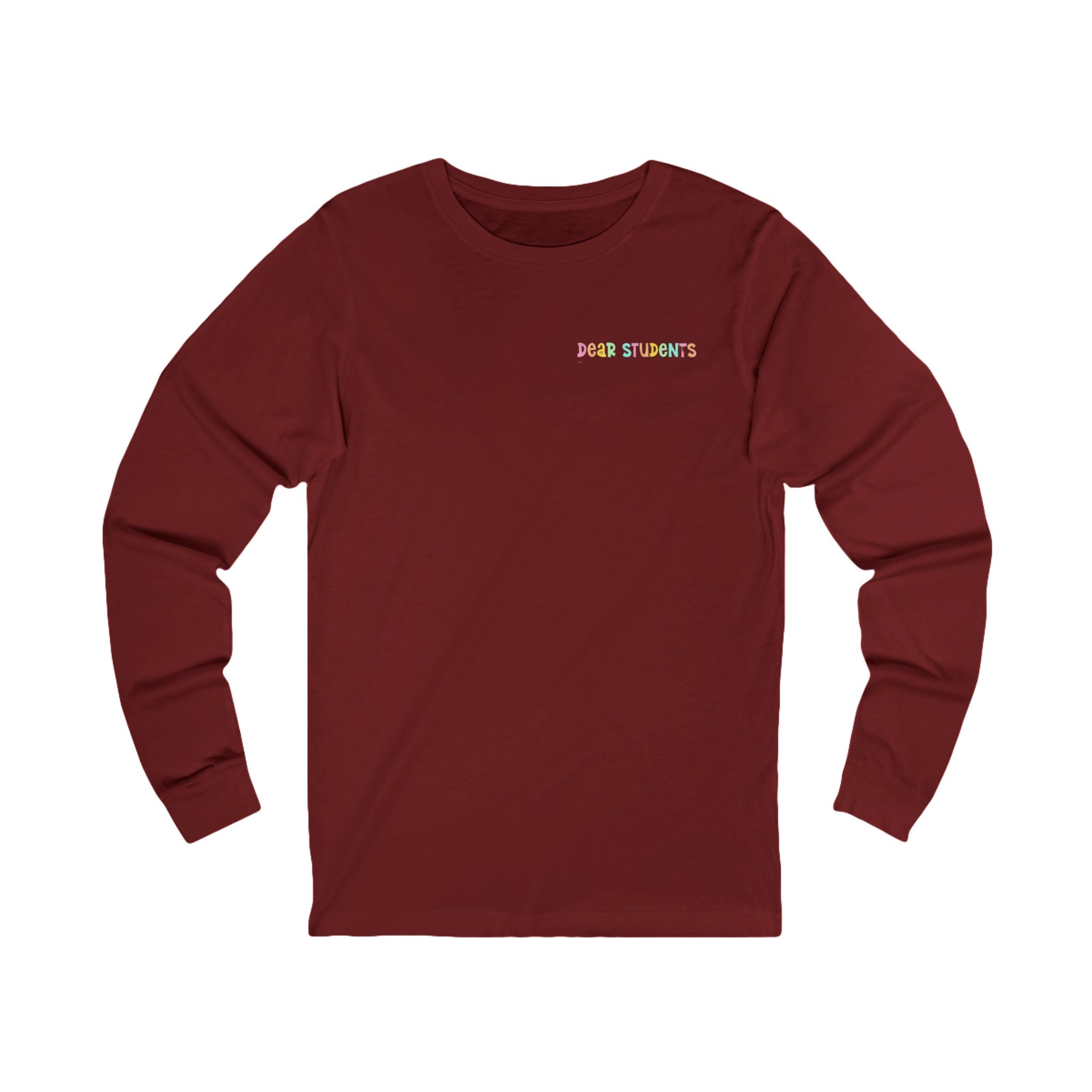 Long Sleeve Tee — "Be a Bestie Not a Bully" Pastel Kindness Shirt