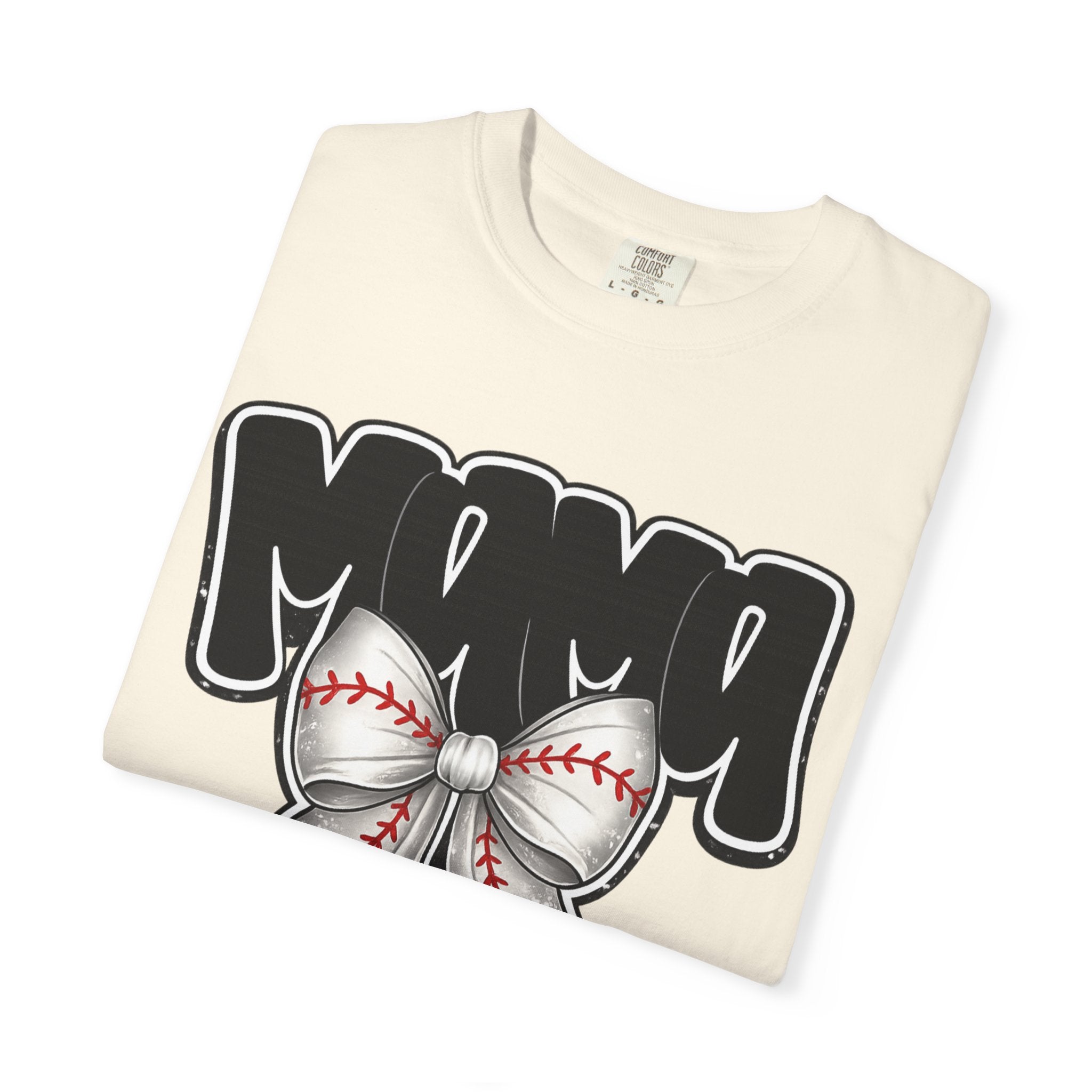 Mama Baseball Bow T-Shirt