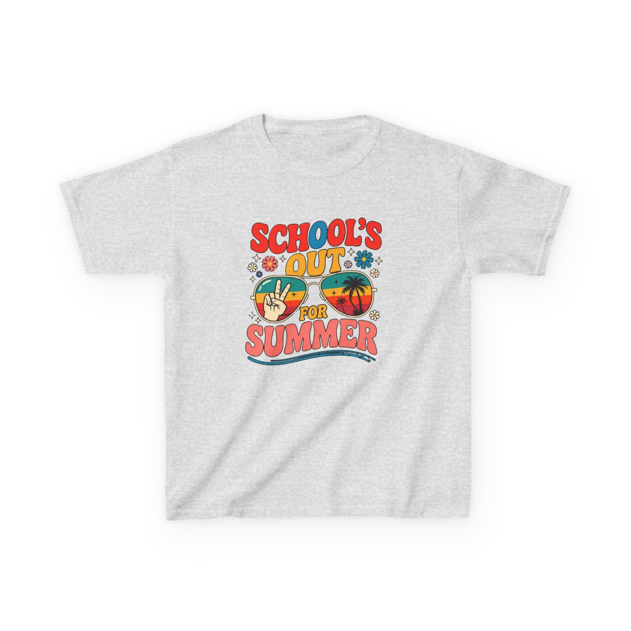 School's Out for Summer Kids T‑Shirt — Retro Beach Vacation Tee