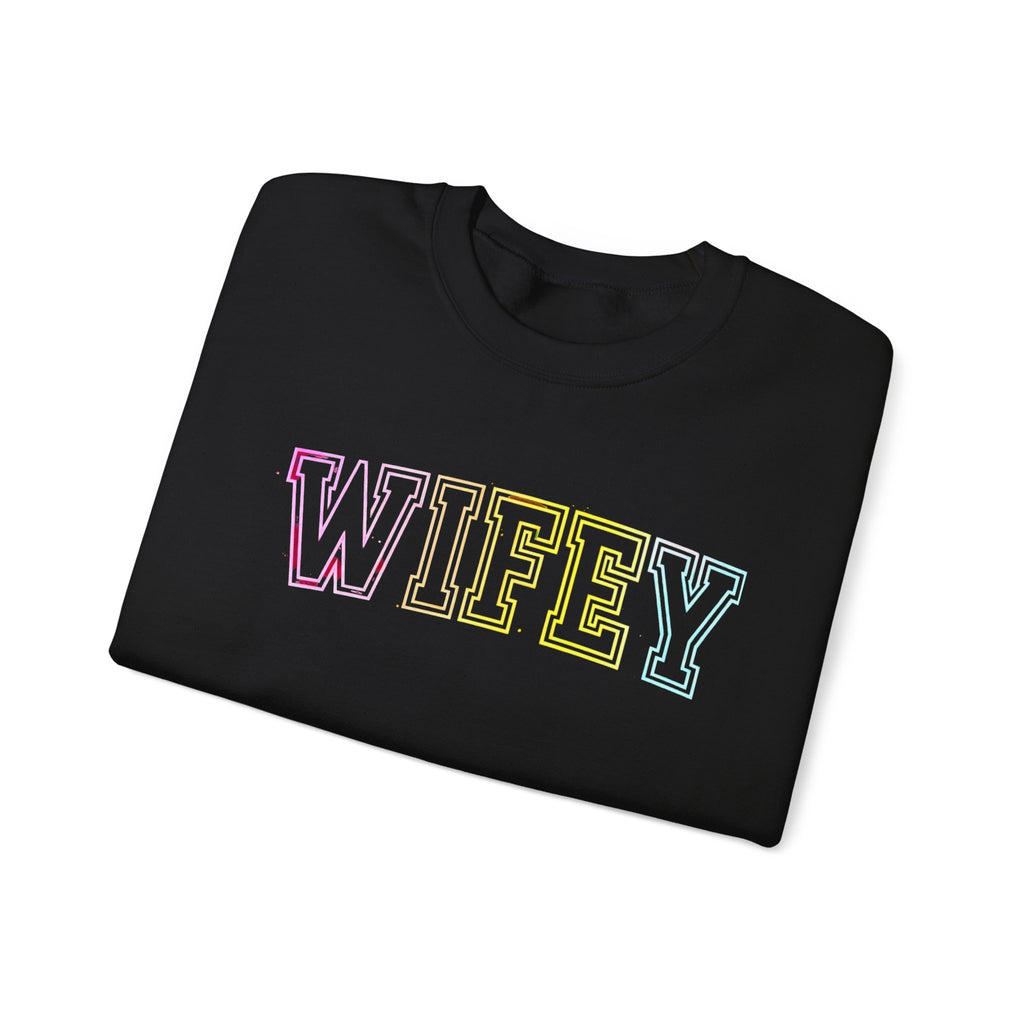 Wifey Pastel Ombre Crewneck Sweatshirt