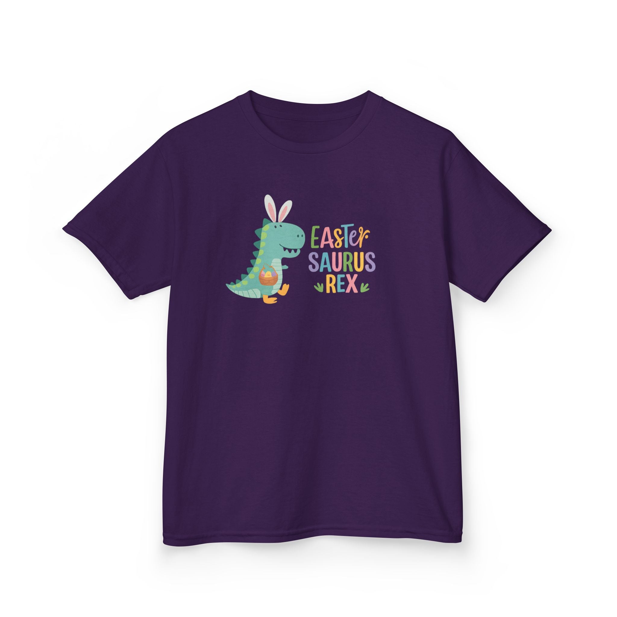 Kids T-Shirt — "Easter Saurus Rex" Cute Easter Dinosaur Tee