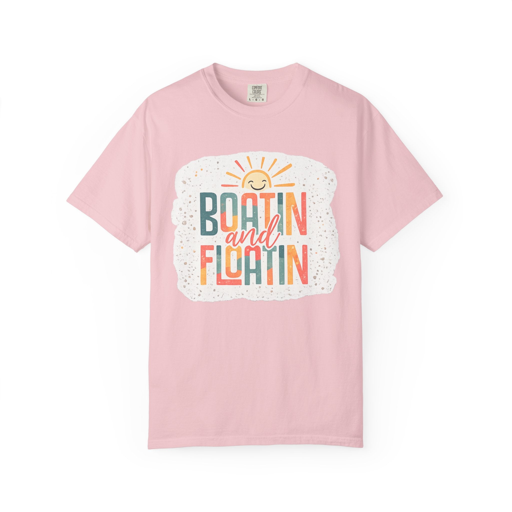 Boatin' and Floatin' T-Shirt — Retro Sun Summer Boating Tee