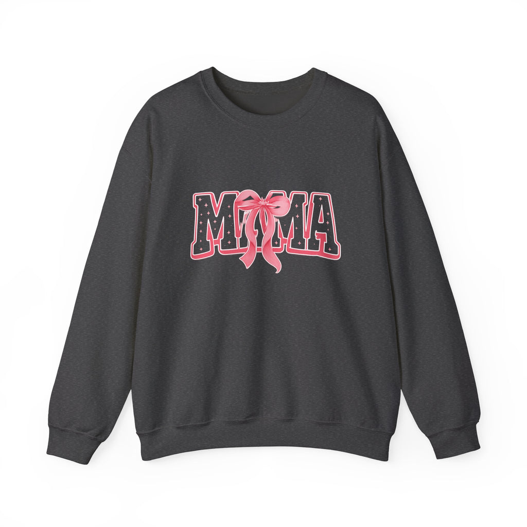 Mama Crewneck Sweatshirt — Pink Ribbon Graphic Mother's Day Pullover