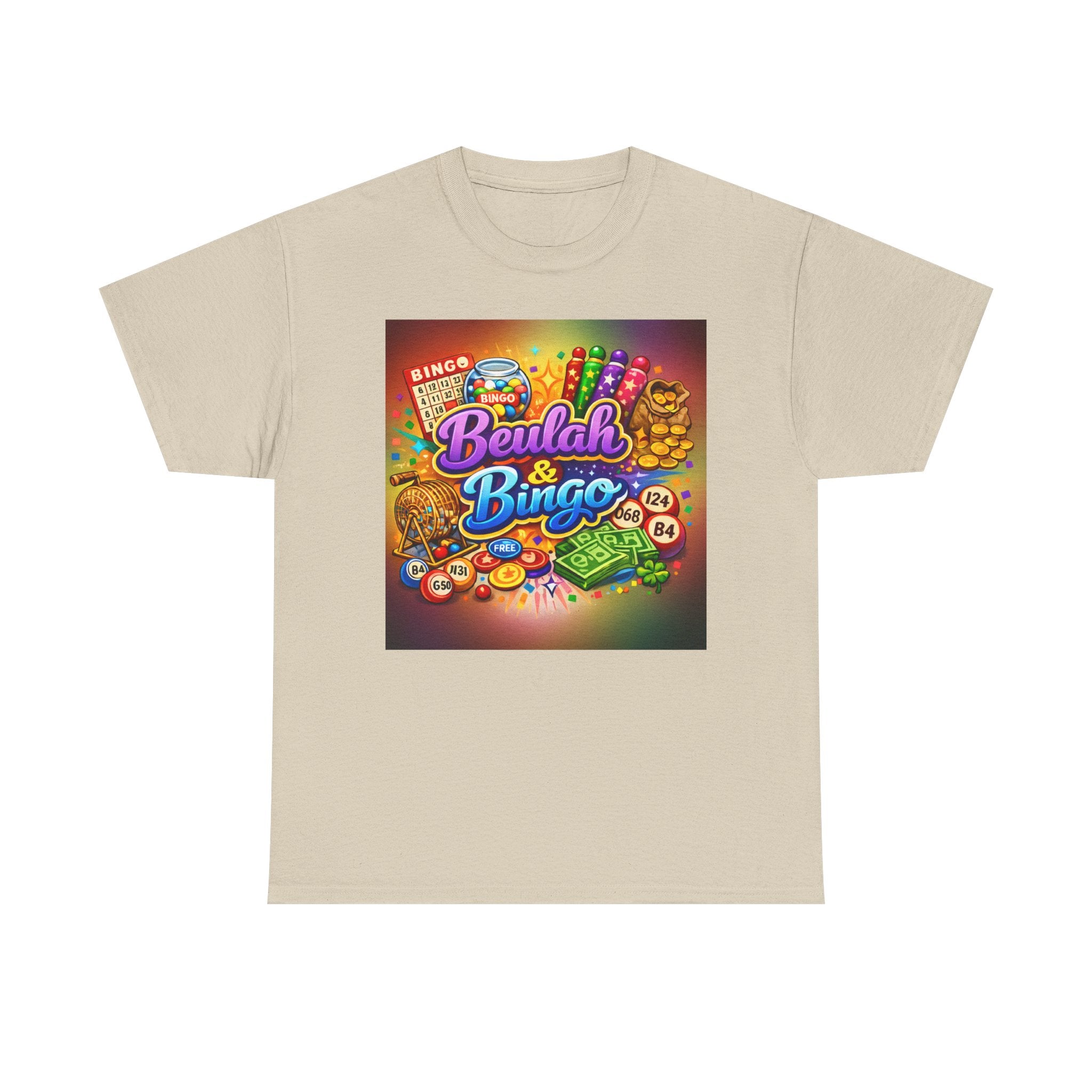 Berlah & Bingo T-Shirt — Retro Colorful Bingo Game Tee