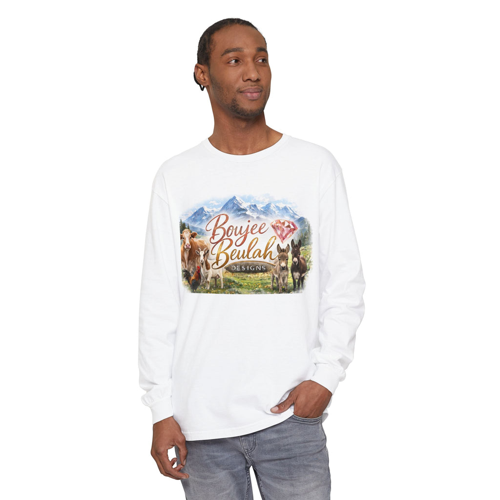 Boujee Beulah Farm Crew Long Sleeve T-Shirt