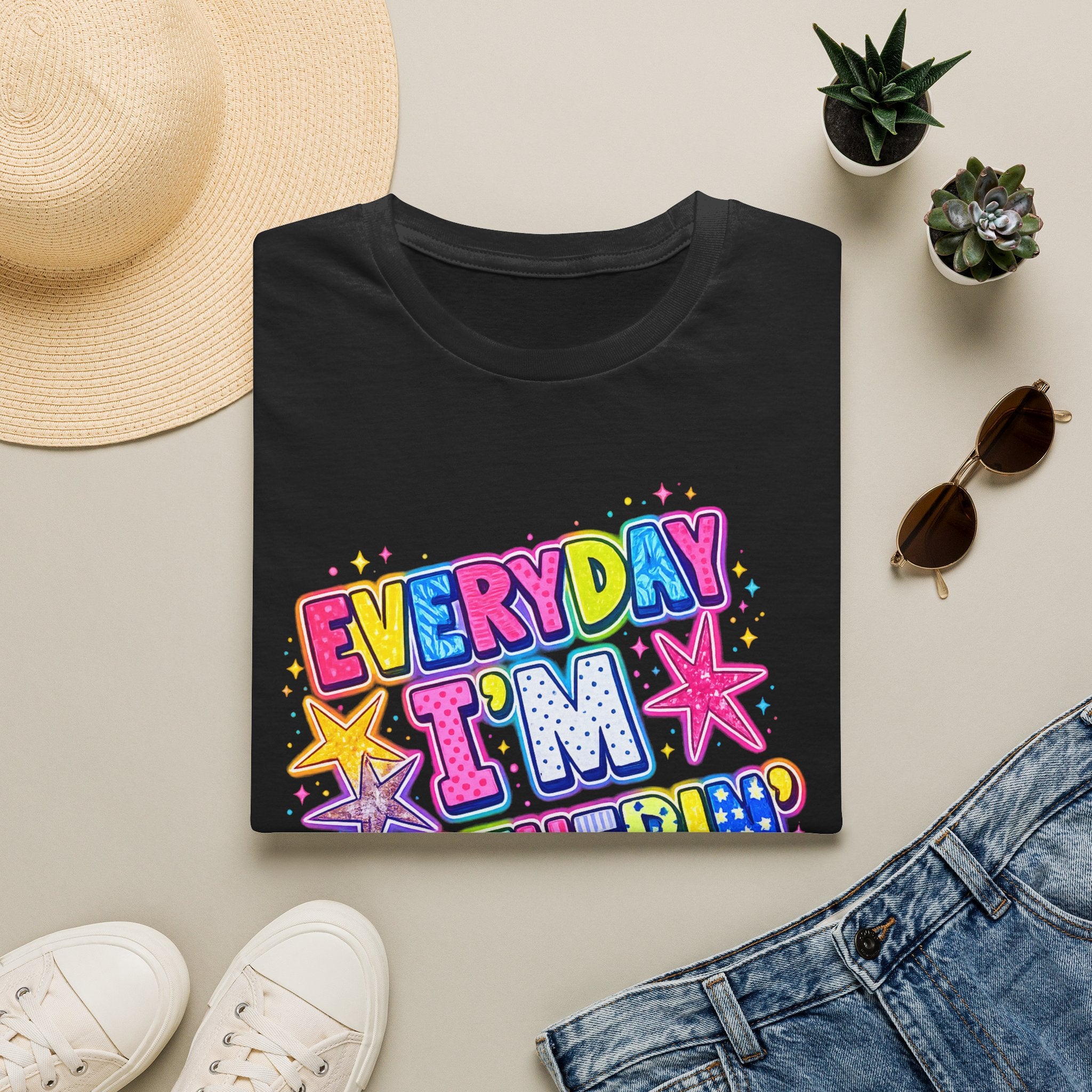 Everyday I'm Motherin' T-Shirt — Colorful Mom Graphic Tee