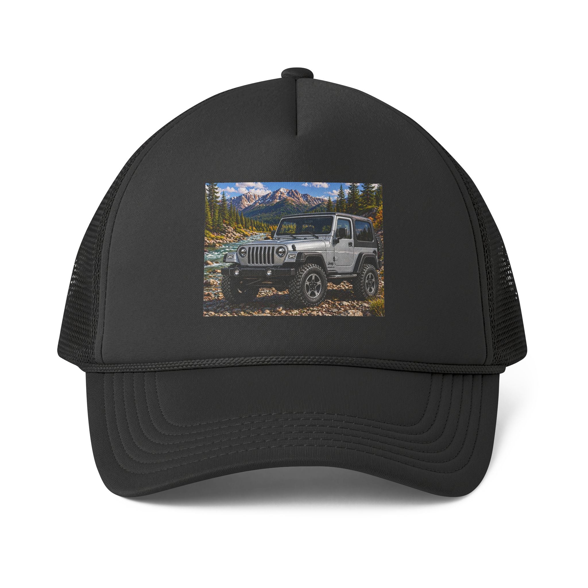 Jeep Off-Road Trucker Cap — Mountain Adventure Foam Mesh Hat