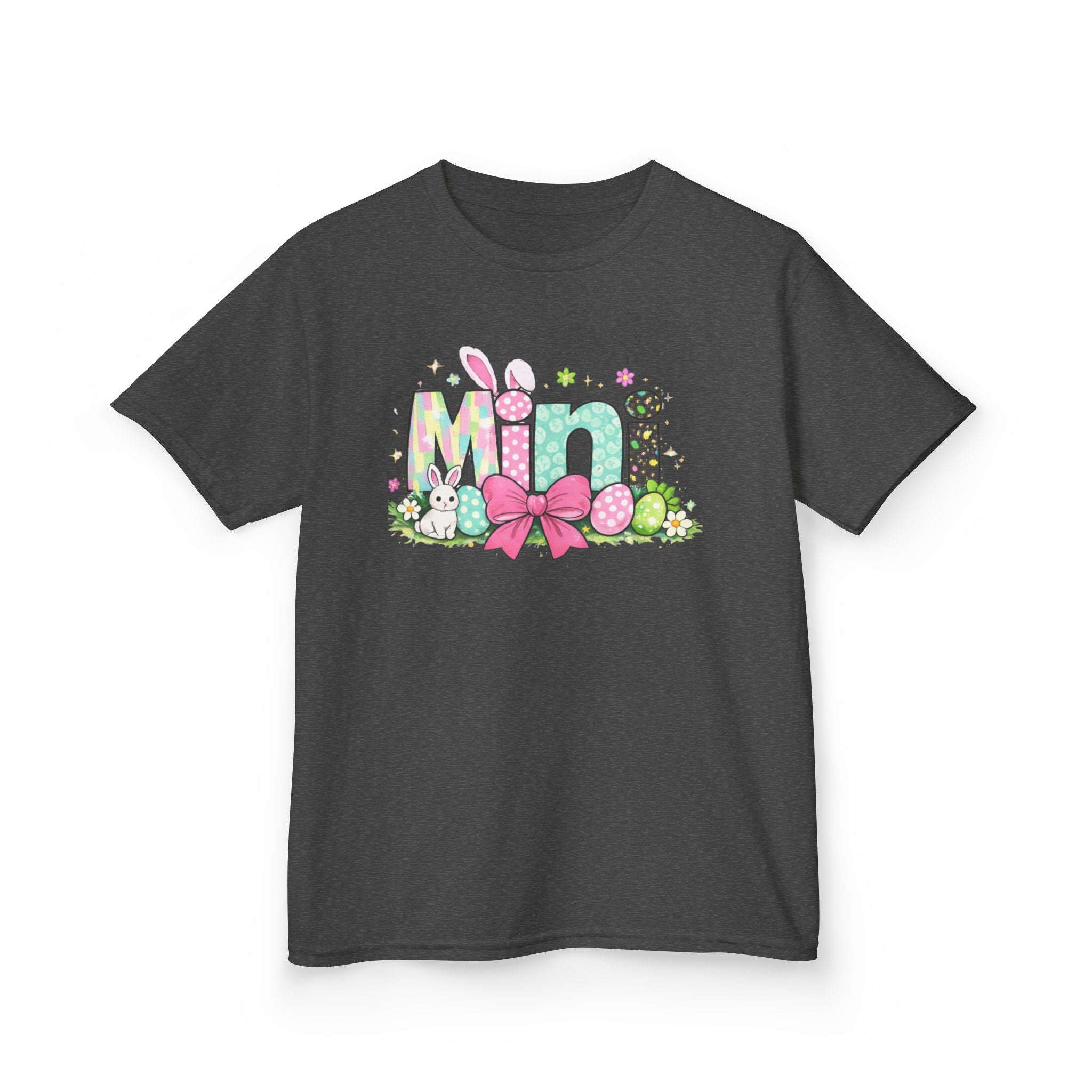 Kids Tee — "Mini" Easter Bunny Floral Design