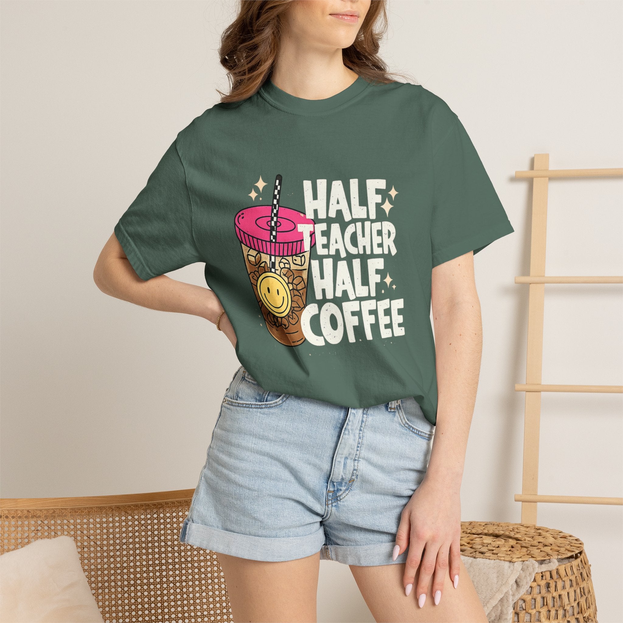 Smiley Bubble Tea T-Shirt — Cute Boba Drink Graphic Tee