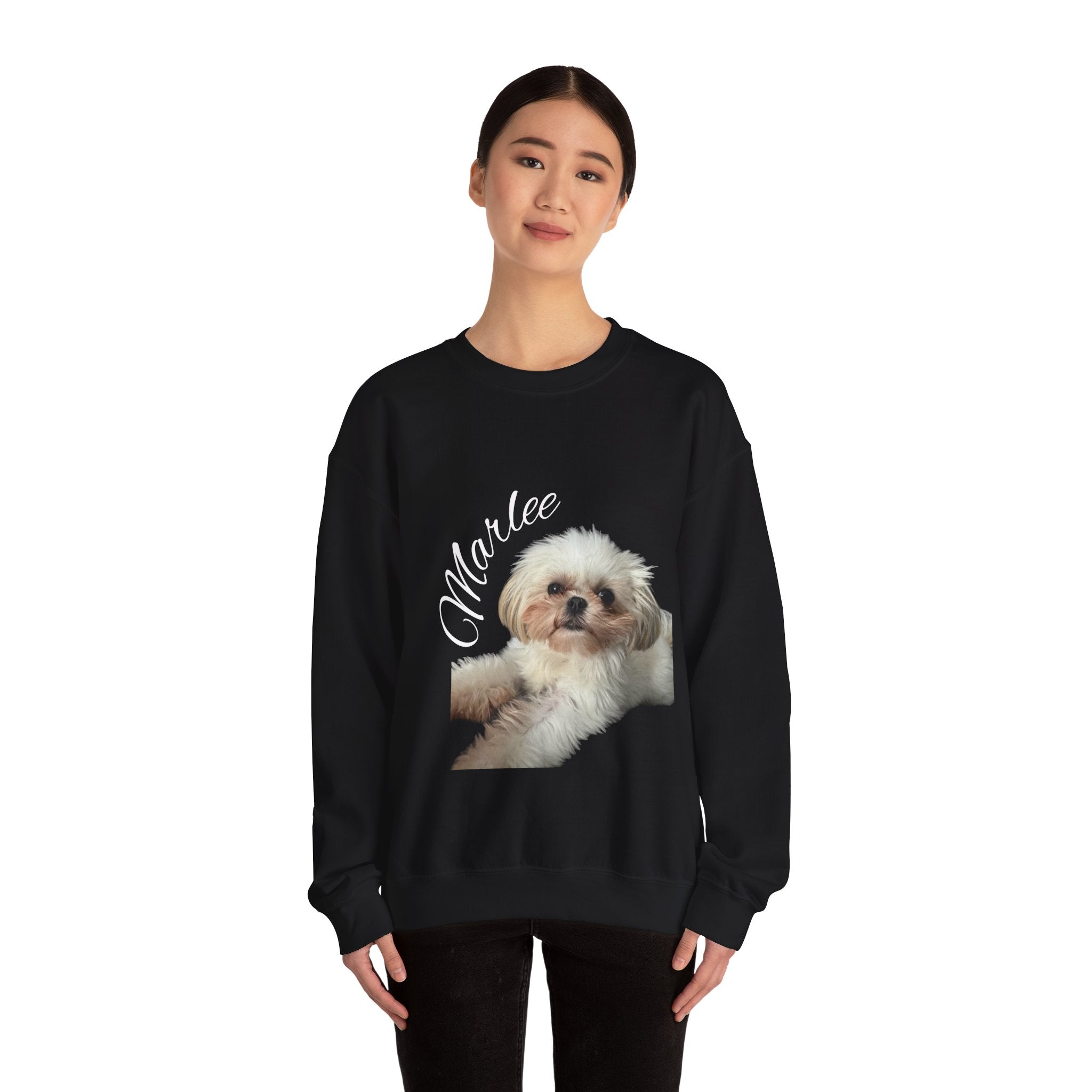 Cute Shih Tzu Puppy Crewneck Sweatshirt — Cozy Dog Lover Pullover