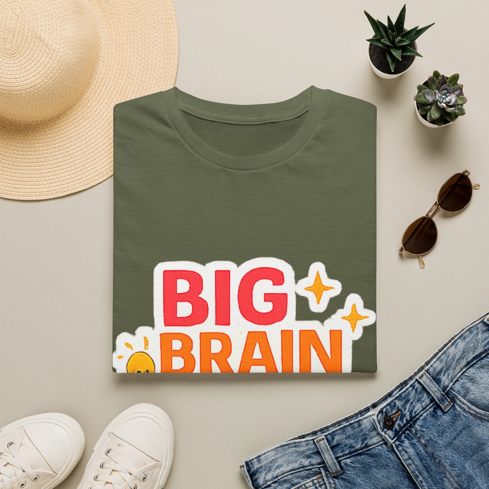Big Brain Energy T-Shirt — Funny Motivational Graphic Tee