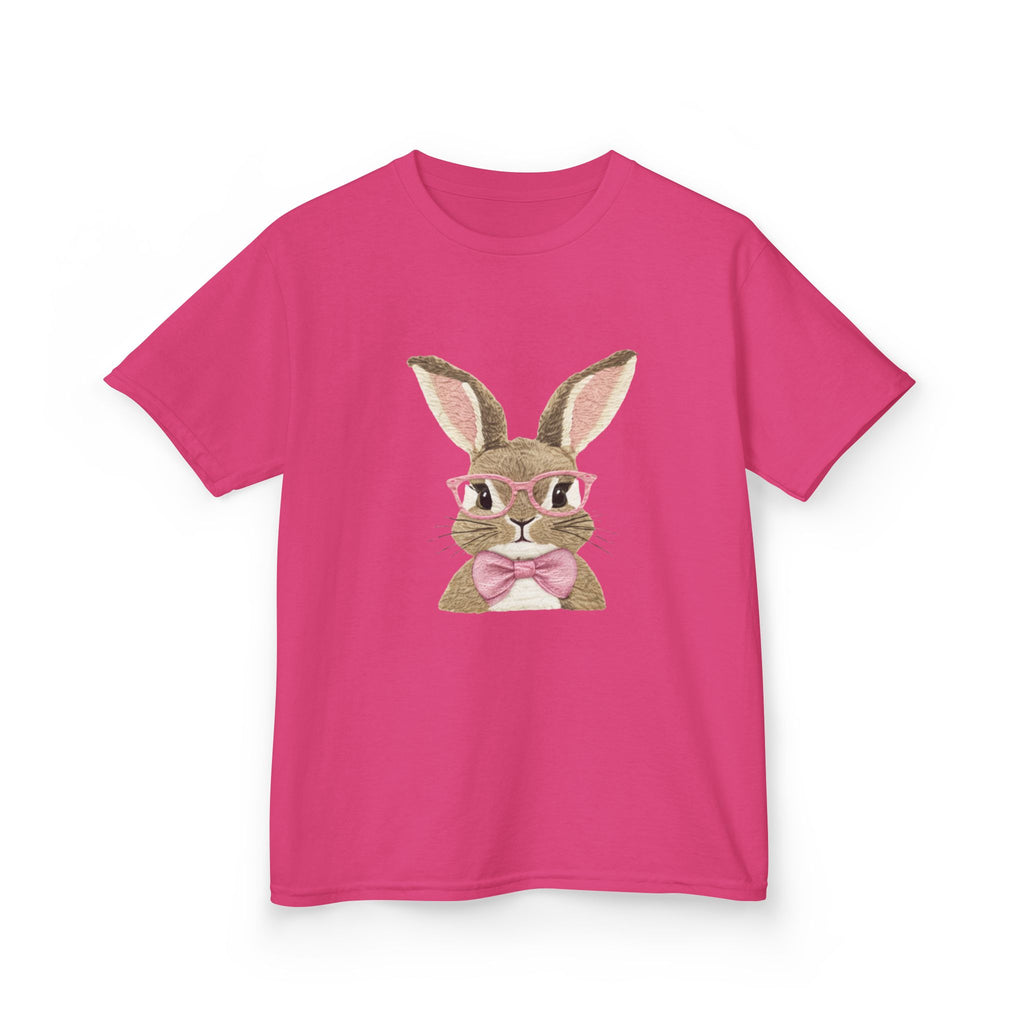 Kids Bunny Tee — Cute Bunny with Pink Bow Kids T-Shirt