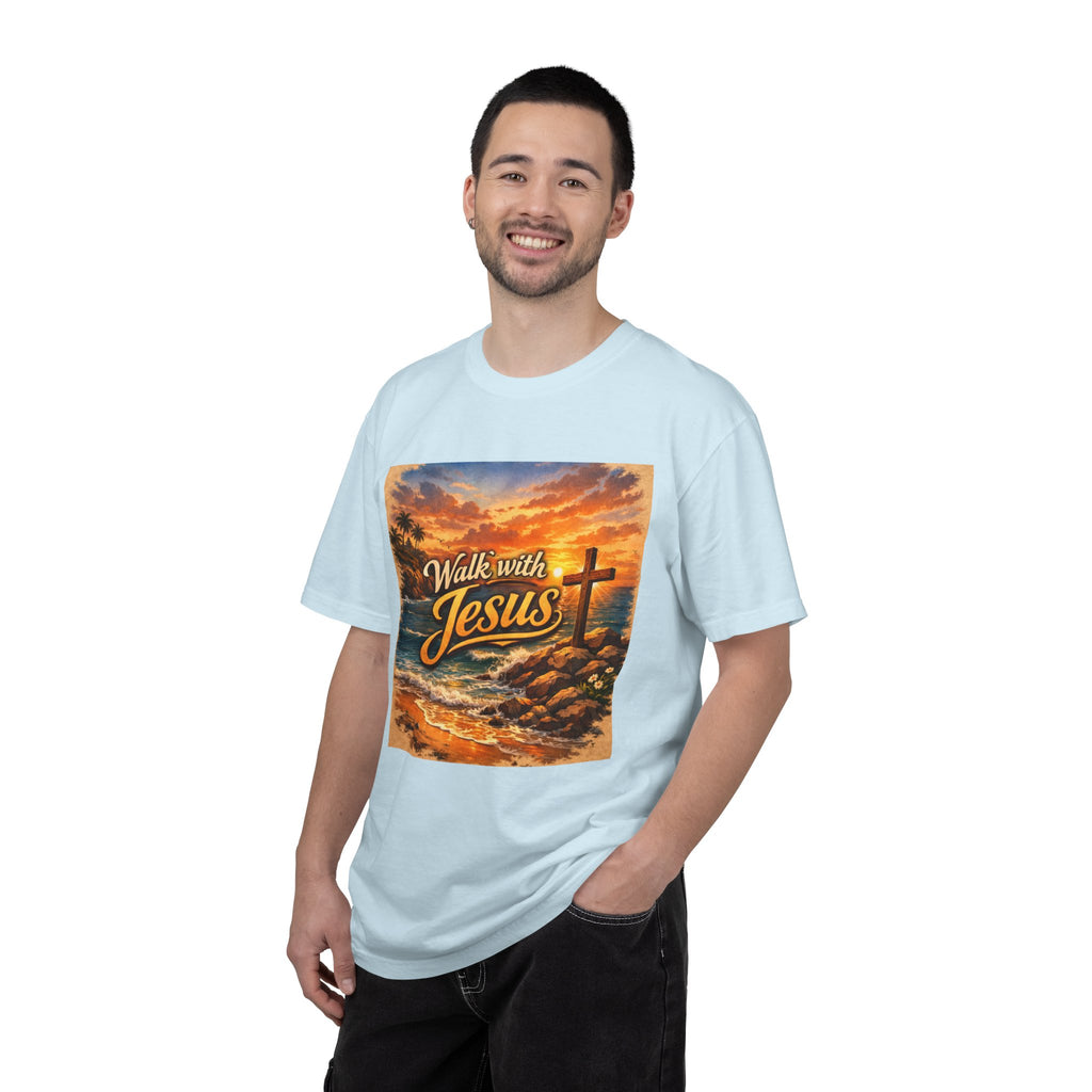 Walk With Jesus T-Shirt — Sunset Cross Christian Tee