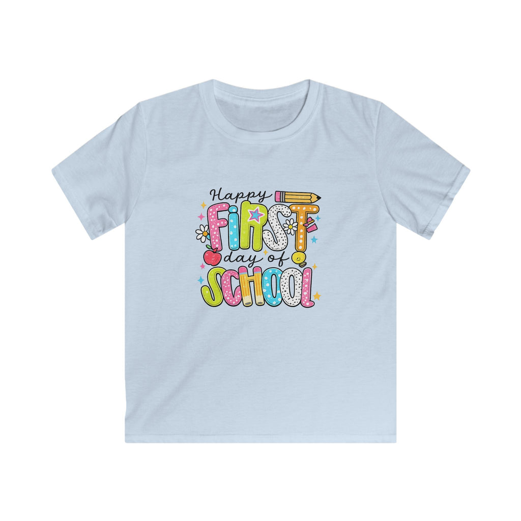 First Day of School Kids T‑Shirt — Colorful Back-to-School Tee