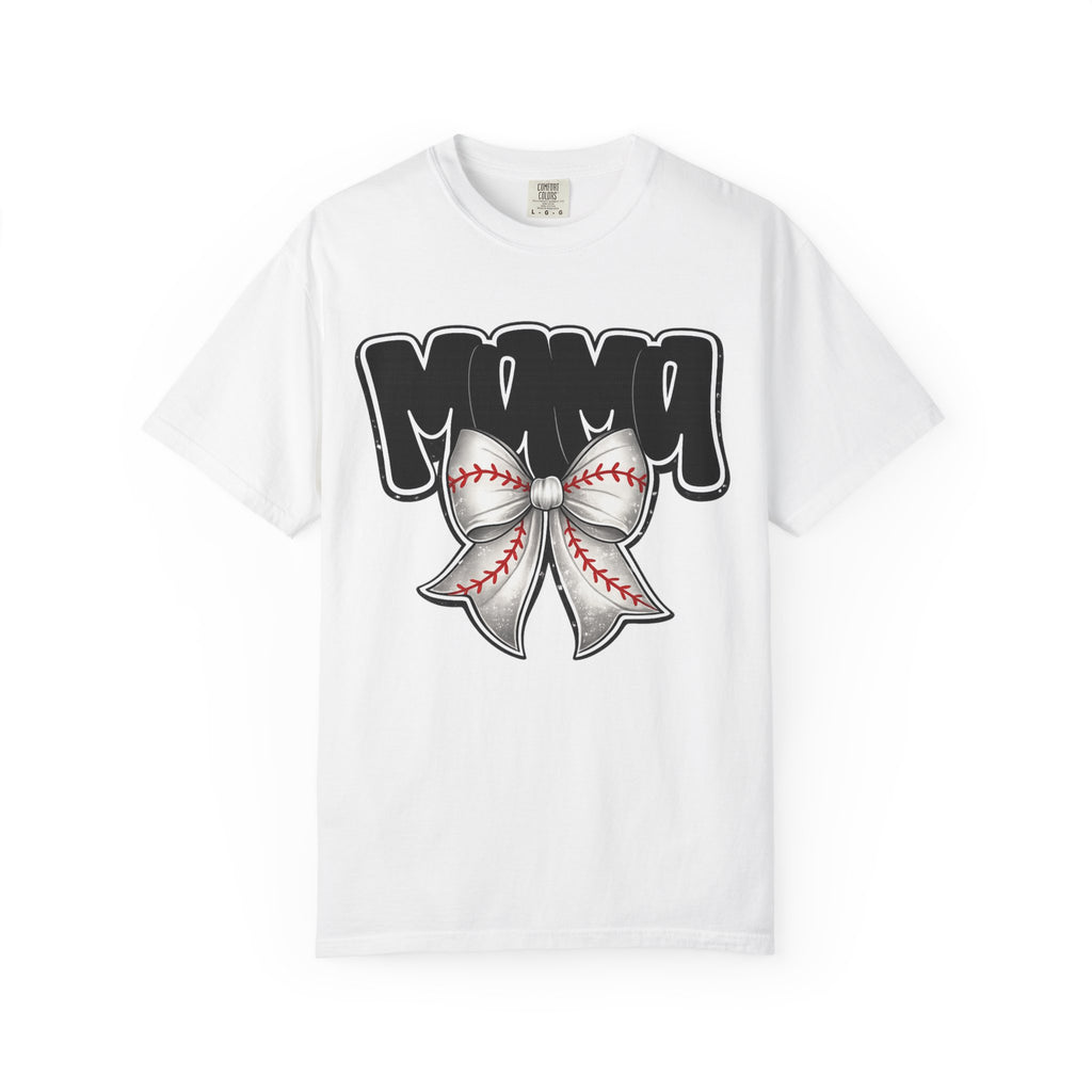 Mama Baseball Bow T-Shirt