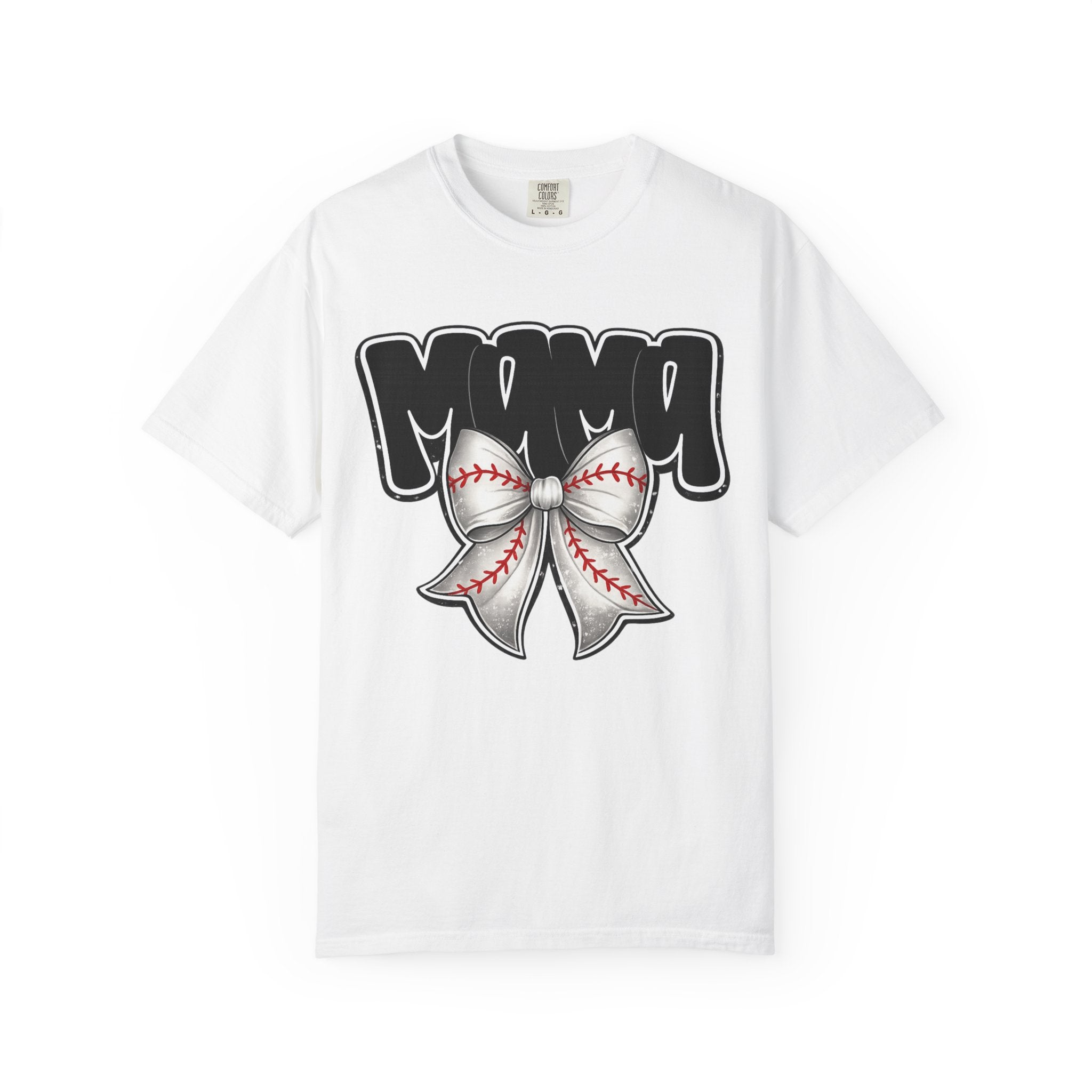 Mama Baseball Bow T-Shirt
