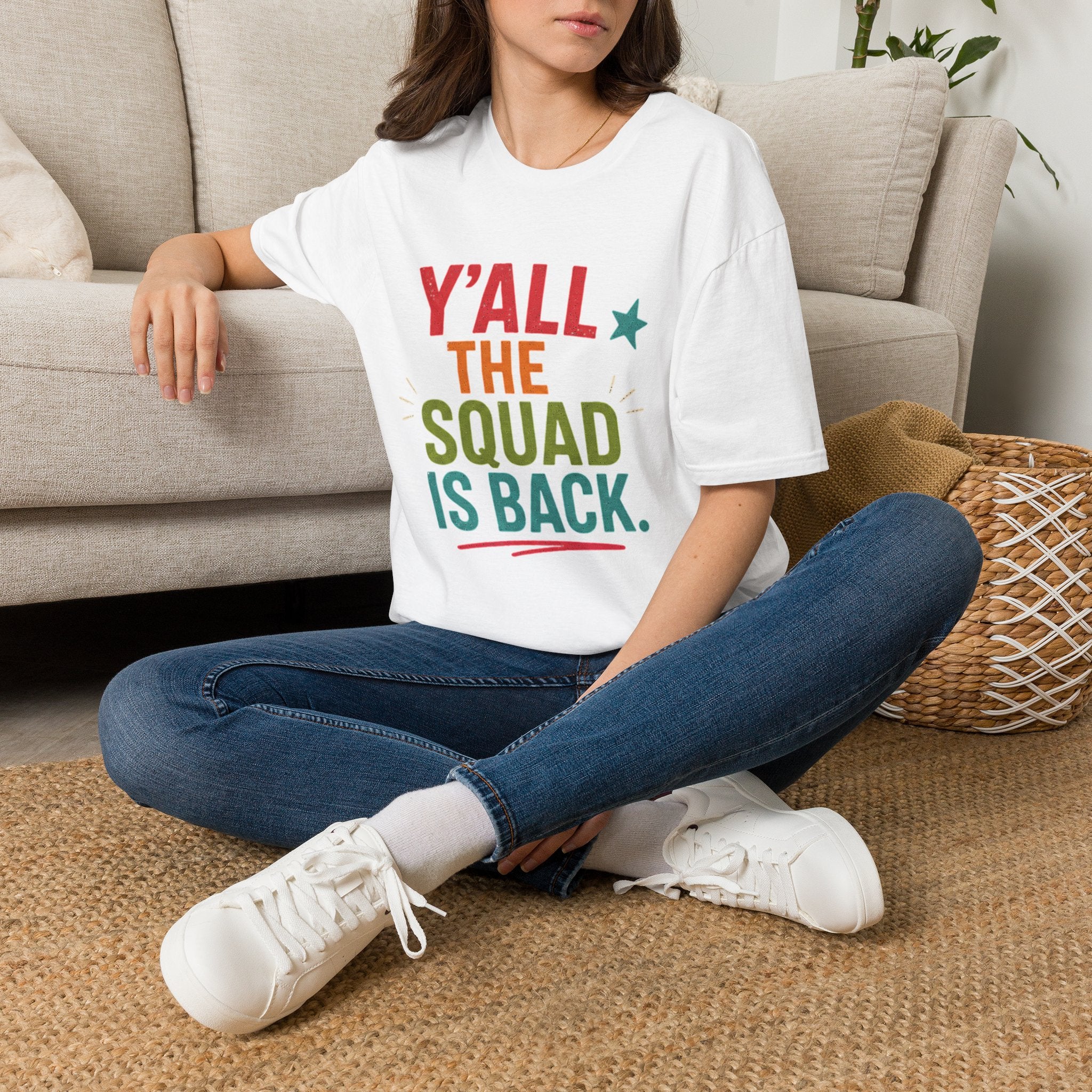 Y'all The Squad Is Back T-Shirt — Retro Colorful Reunion Tee