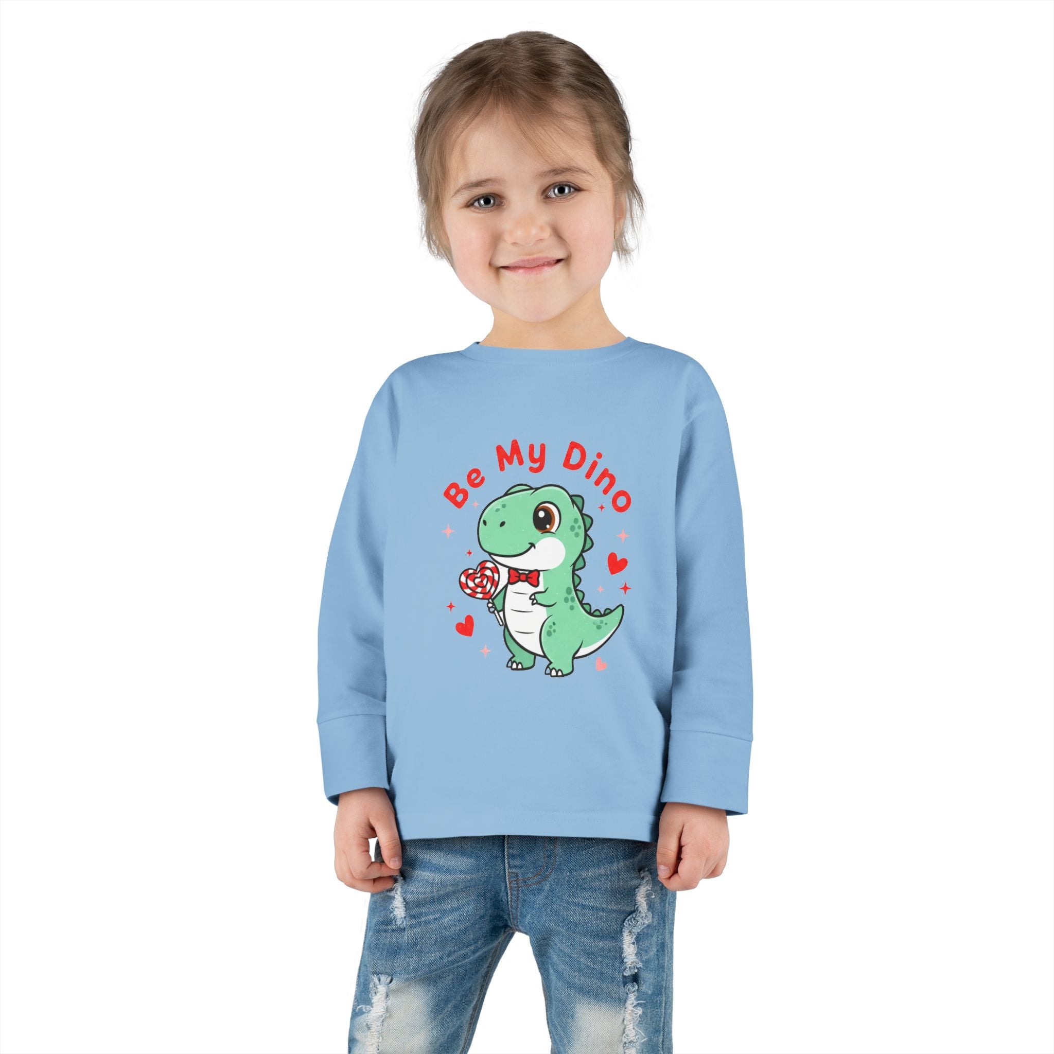 Be My Dino Toddler Long Sleeve Tee