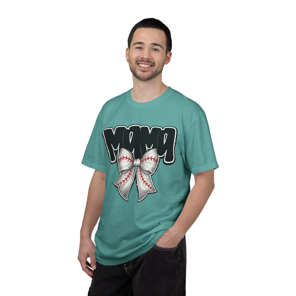 Mama Baseball Bow T-Shirt
