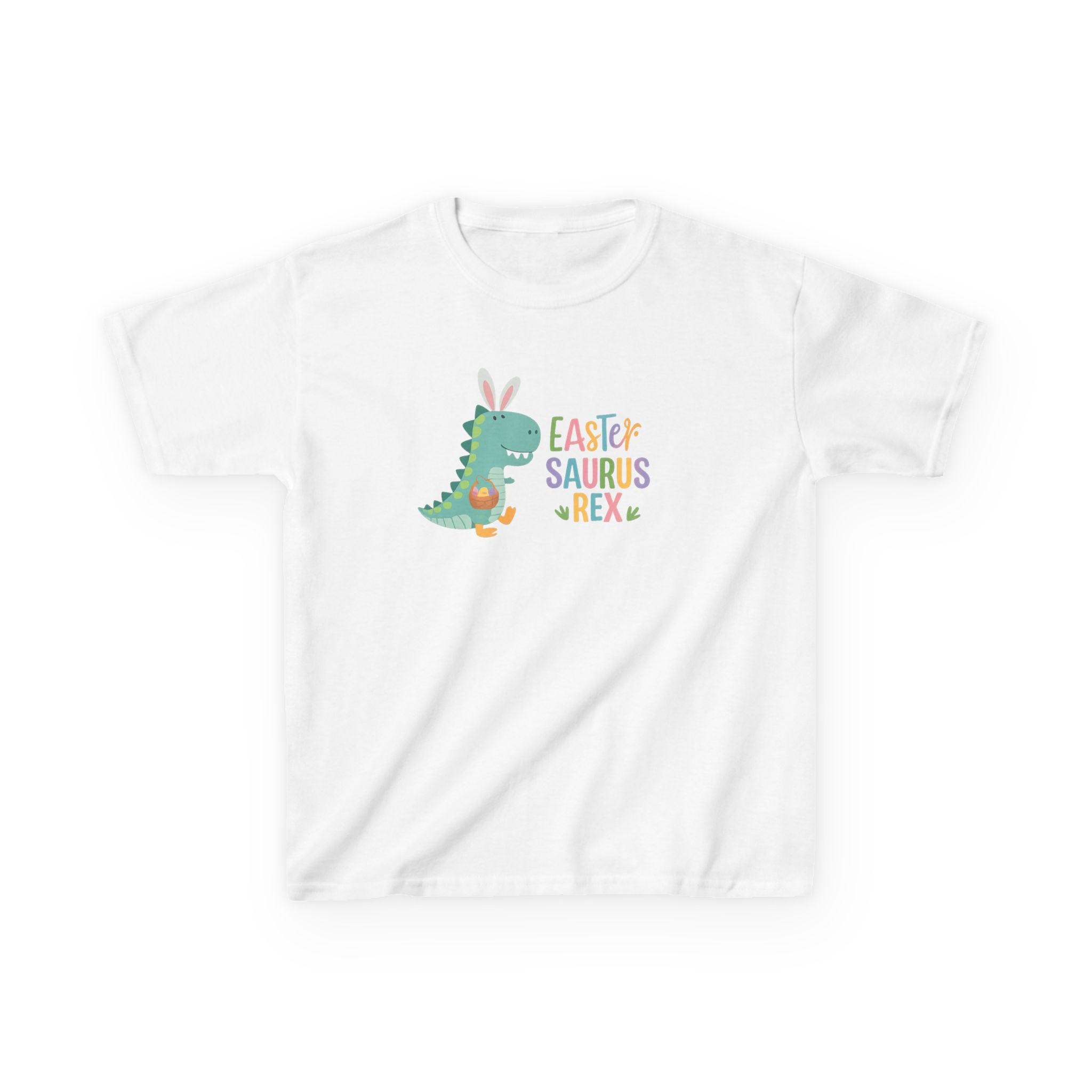Kids T-Shirt — "Easter Saurus Rex" Cute Easter Dinosaur Tee