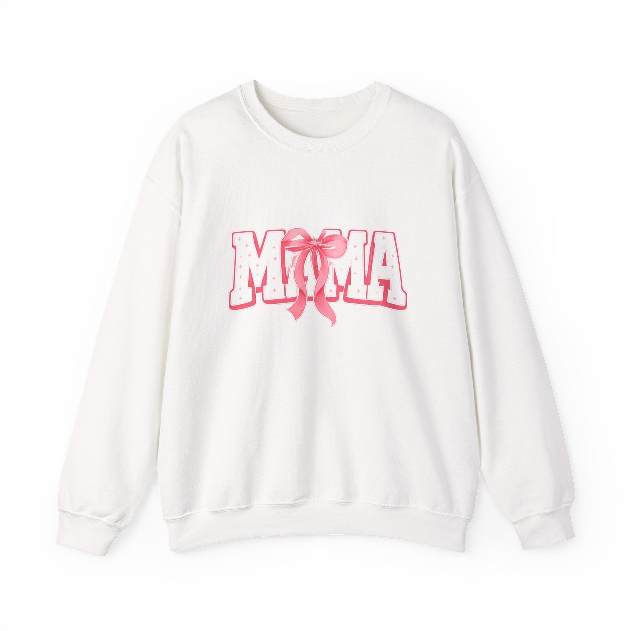 Mama Crewneck Sweatshirt — Pink Ribbon Graphic Mother's Day Pullover