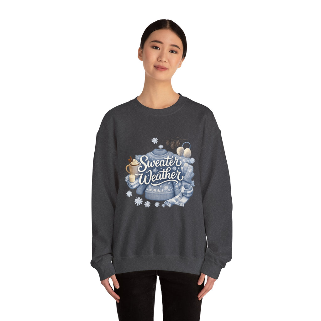 Sweater Weather Crewneck Sweatshirt — Cozy Winter Graphic Sweatshirt