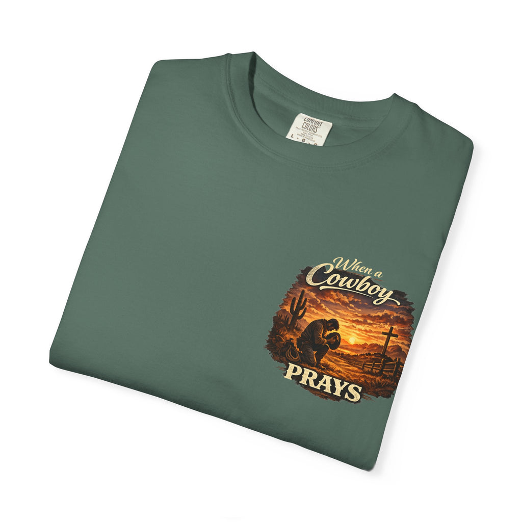 When a Cowboy Prays T-Shirt