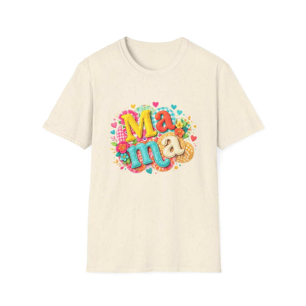 Mama Floral Graphic T‑Shirt — Colorful Heart & Flower Mother's Day Tee