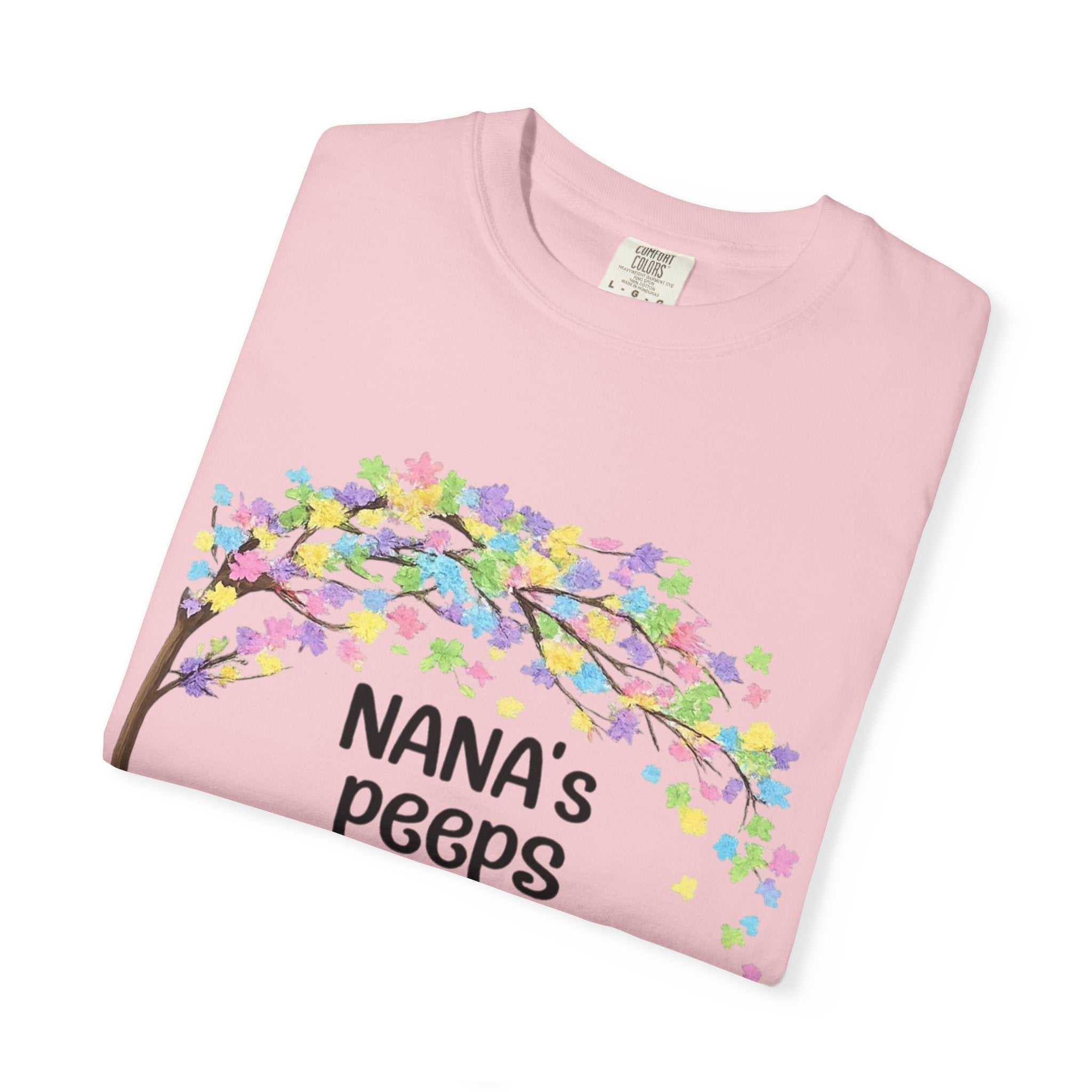 Nana's Peeps Easter T-Shirt — Personalized Grandma Bunny Family Tee
