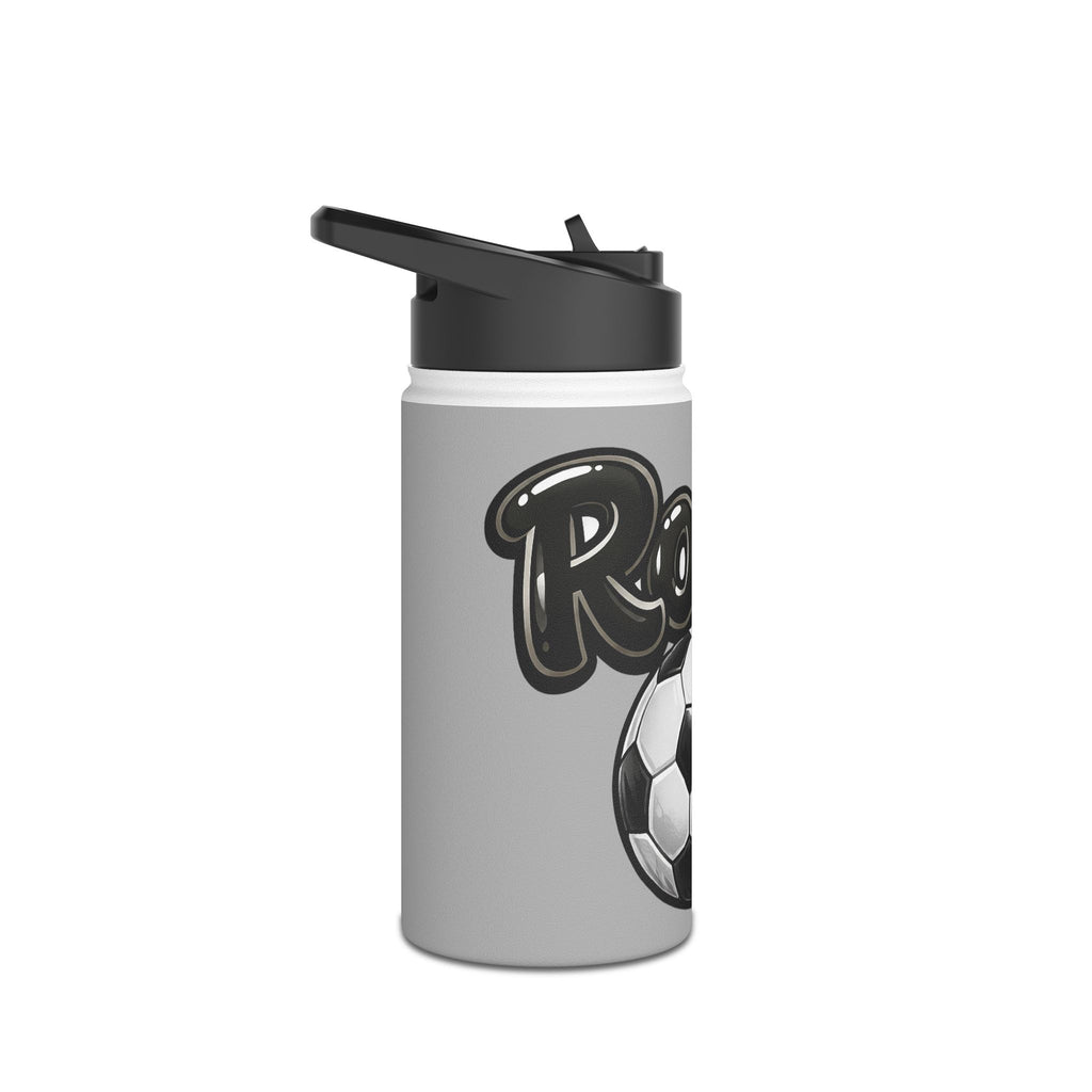 Soccer Mom Stainless Steel Water Bottle — 'Soccer' Graphic Sports Bottle
