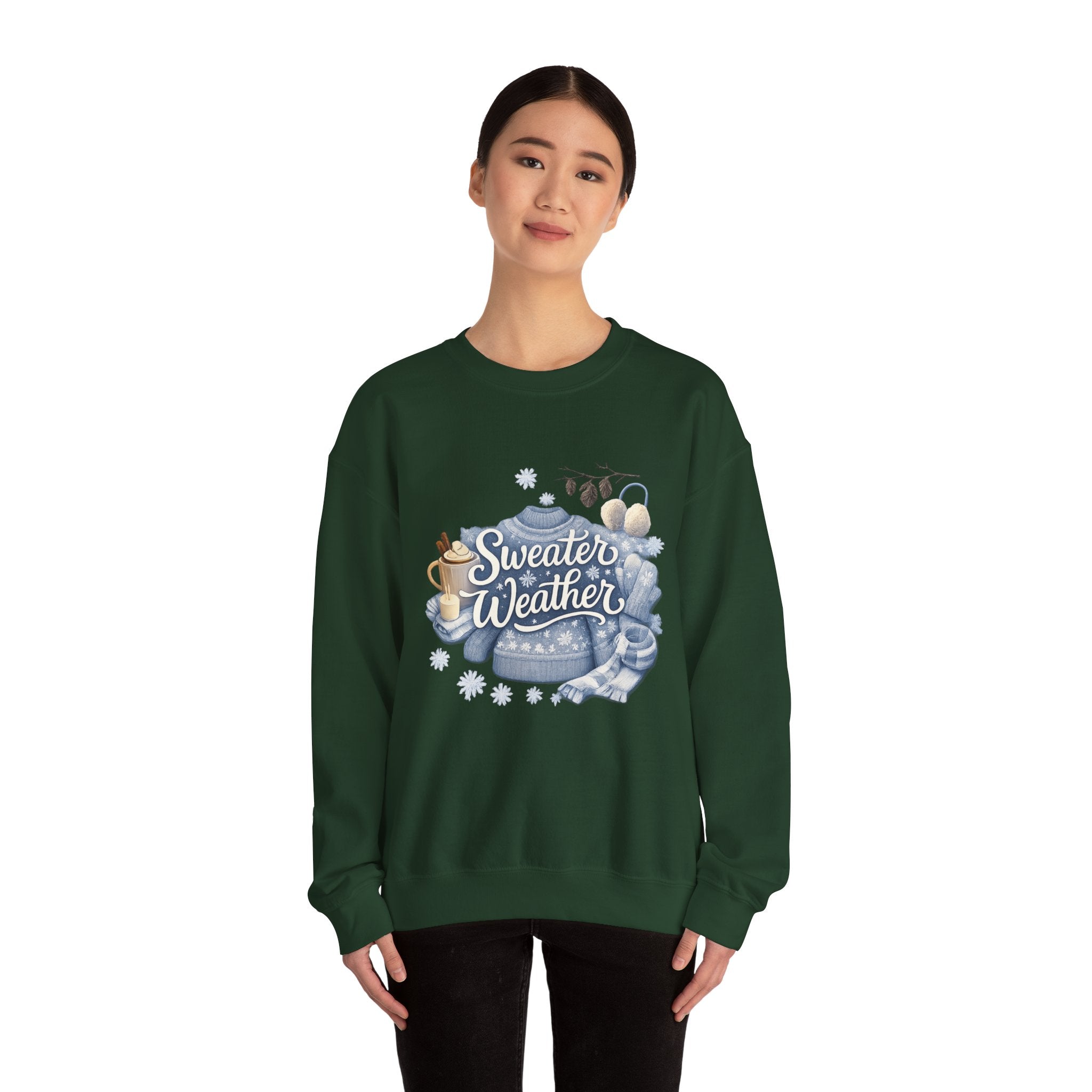 Sweater Weather Crewneck Sweatshirt — Cozy Winter Graphic Sweatshirt