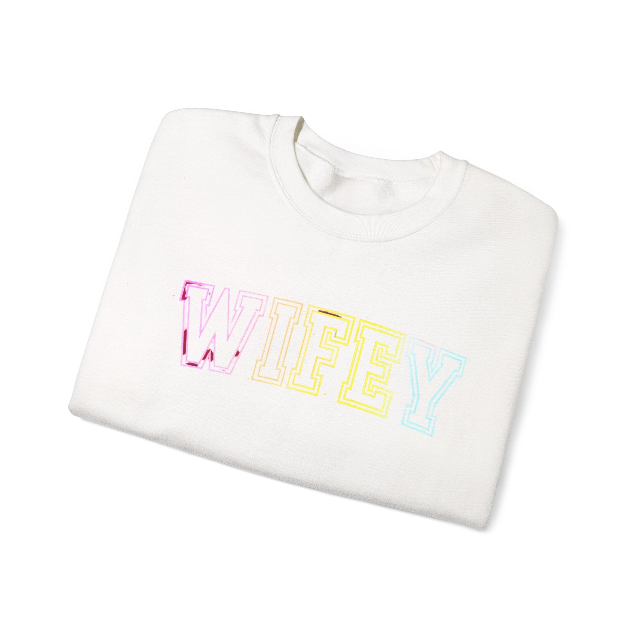 Wifey Pastel Ombre Crewneck Sweatshirt