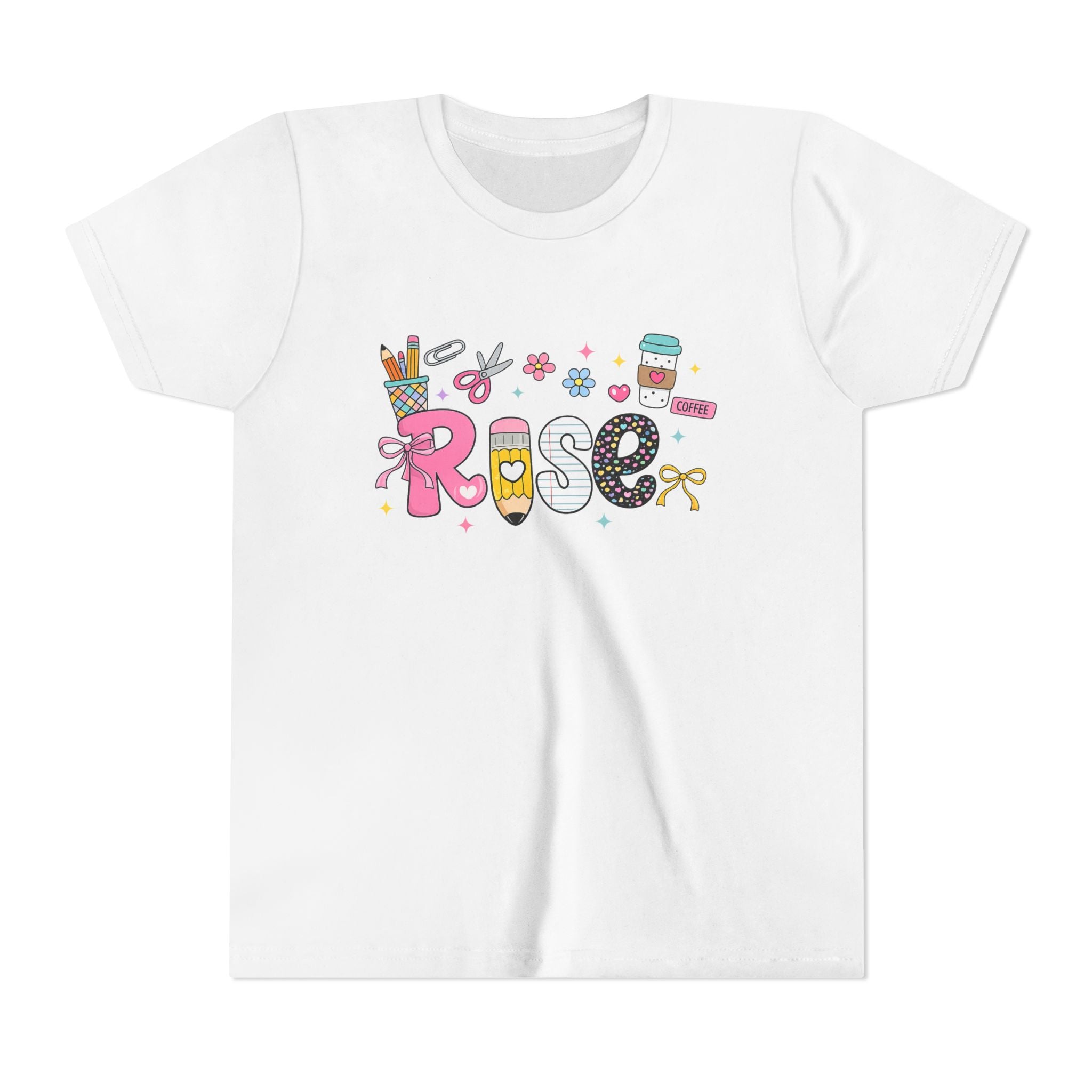 Youth Tee — Cute Personalized "Rose" Name Graphic Shirt for Kids