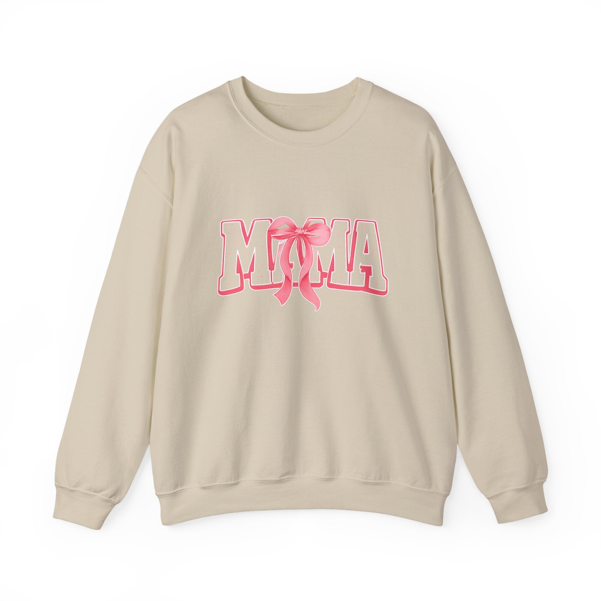 Mama Crewneck Sweatshirt — Pink Ribbon Graphic Mother's Day Pullover