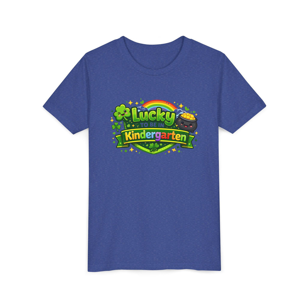 Lucky to Be in Kindergarten Youth Tee — St. Patrick’s Day Kindergarten Shirt