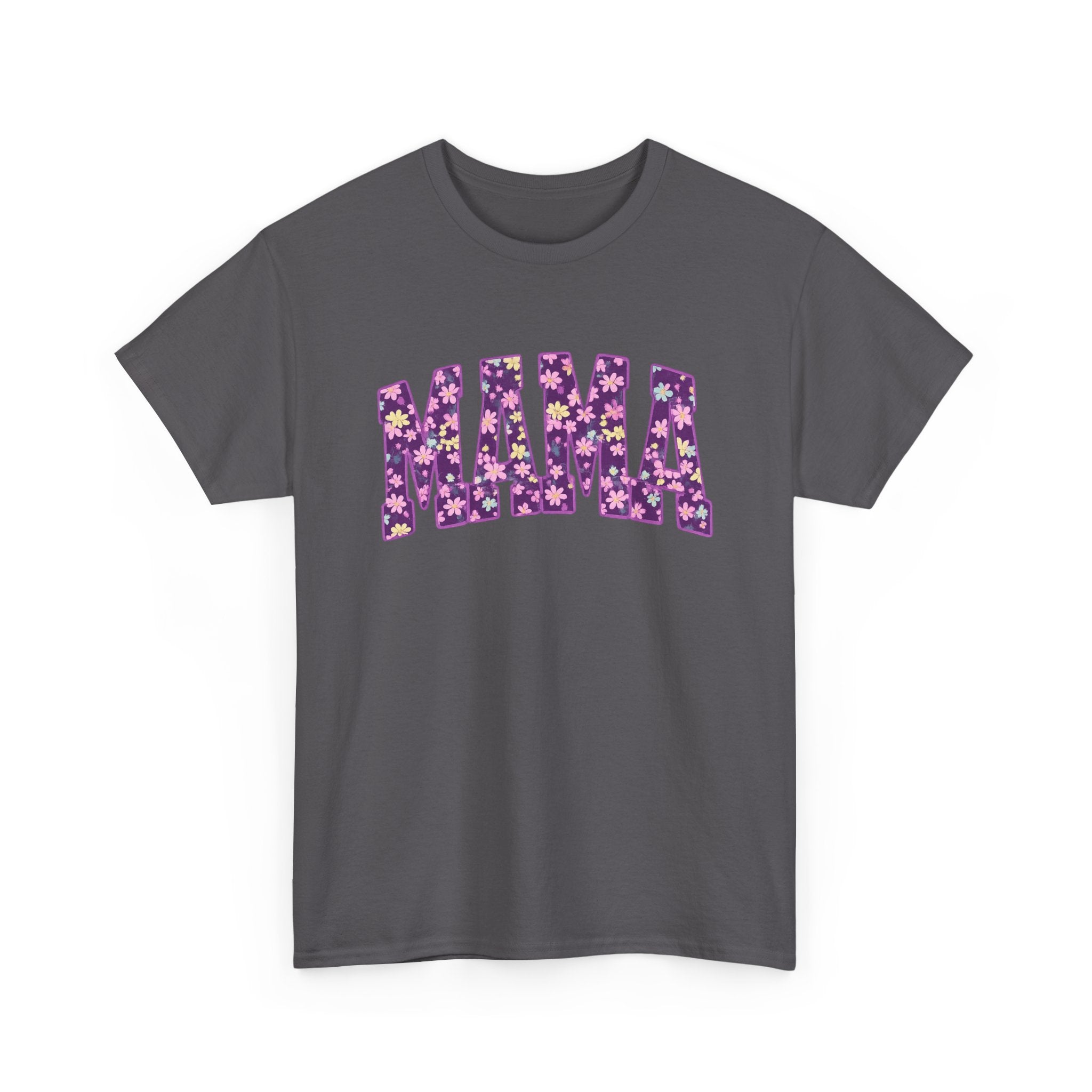 Mama Floral Tee — Purple Flower Mom Shirt for Mother's Day & Everyday