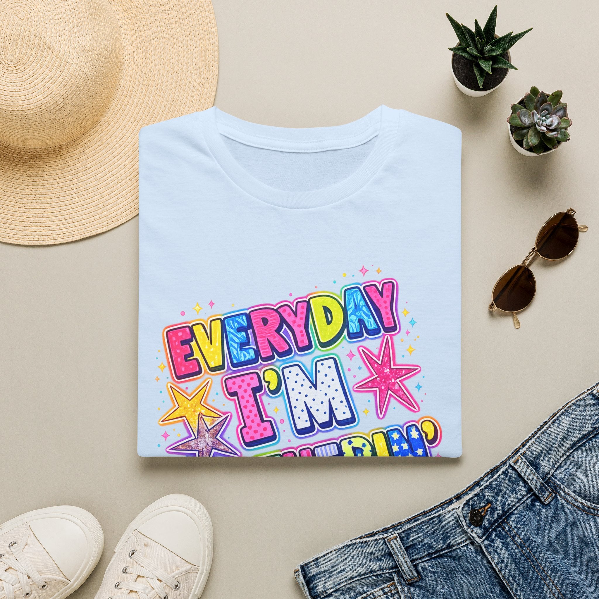 Everyday I'm Motherin' T-Shirt — Colorful Mom Graphic Tee