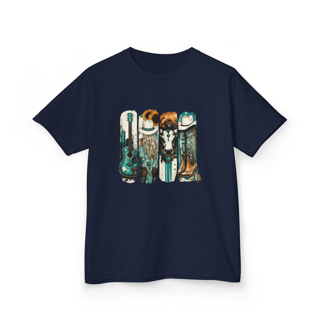 Kids Surfboard Dogs T‑Shirt – Cute Beach Pup Graphic Tee for Kids