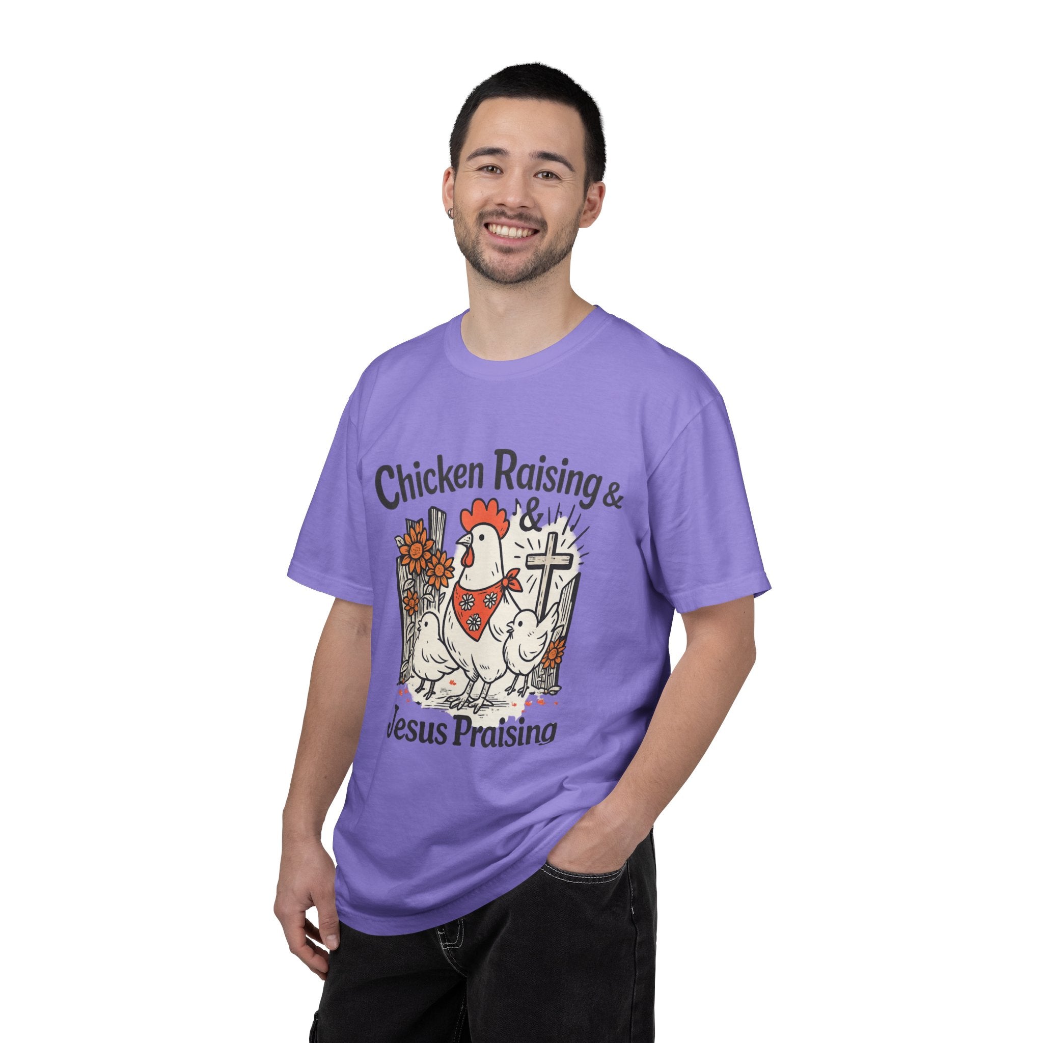 Chicken Raising & Jesus Praising T-Shirt