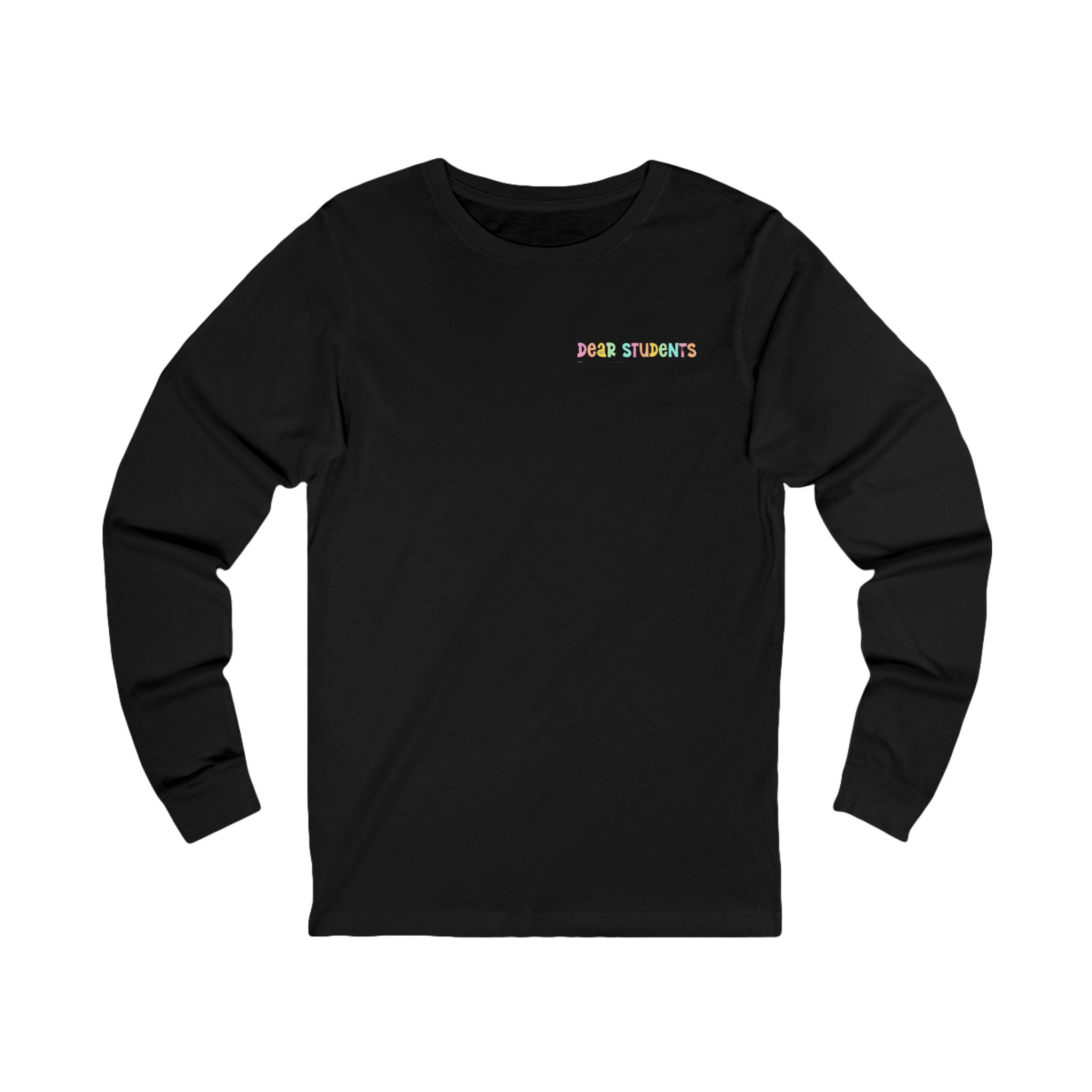 Long Sleeve Tee — "Be a Bestie Not a Bully" Pastel Kindness Shirt
