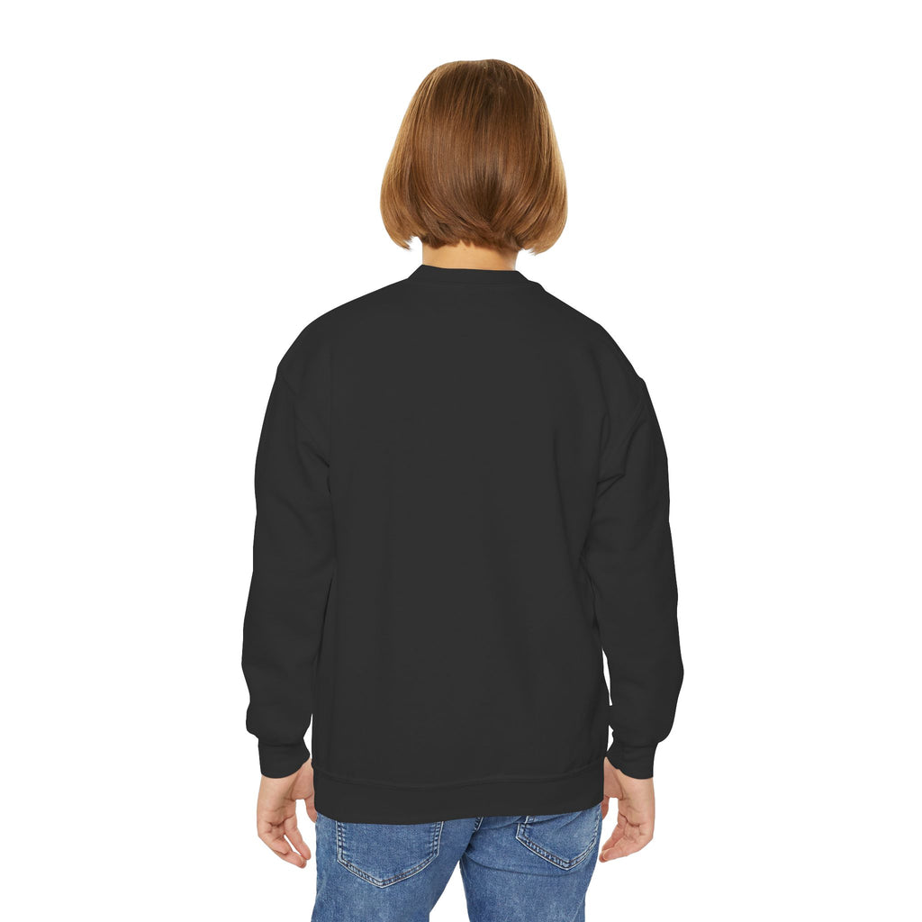 Youth 'Mini' Crewneck Sweatshirt — Leopard Bow Graphic