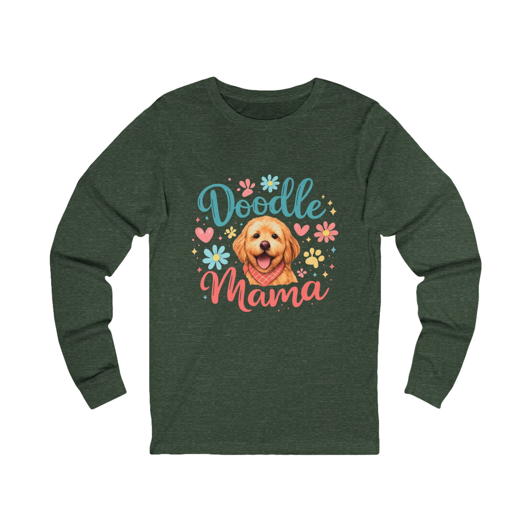 Doodle Mama Long Sleeve Tee — Cute Goldendoodle Dog Mom Shirt