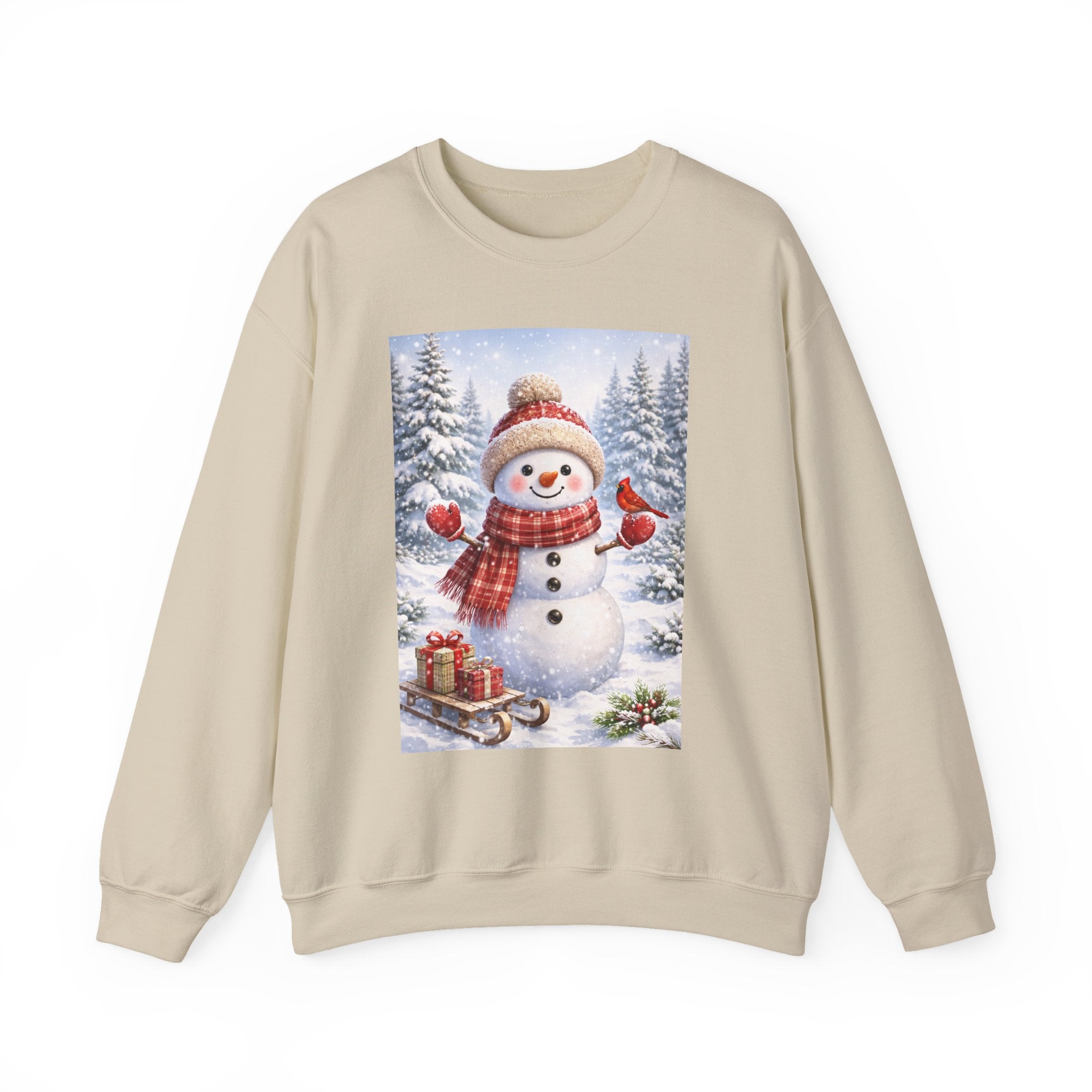 Snowman Christmas Sweatshirt — Festive Winter Holiday Crewneck