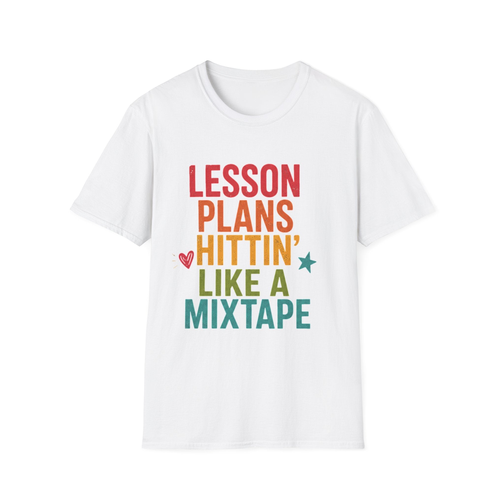 Teacher T-Shirt — "Lesson Plans Hittin' Like a Mixtape" Retro Teacher Gift