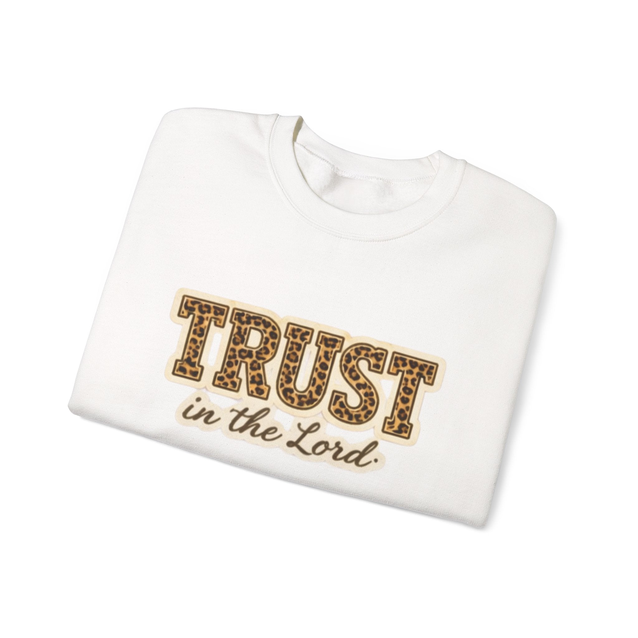 Trust in the Lord Crewneck Sweatshirt — Christian Faith Inspirational Pullover