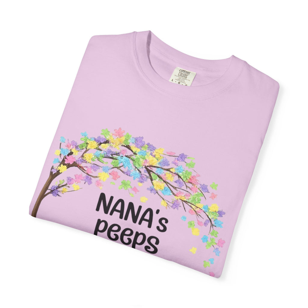 Nana's Peeps Easter T-Shirt — Personalized Grandma Bunny Family Tee