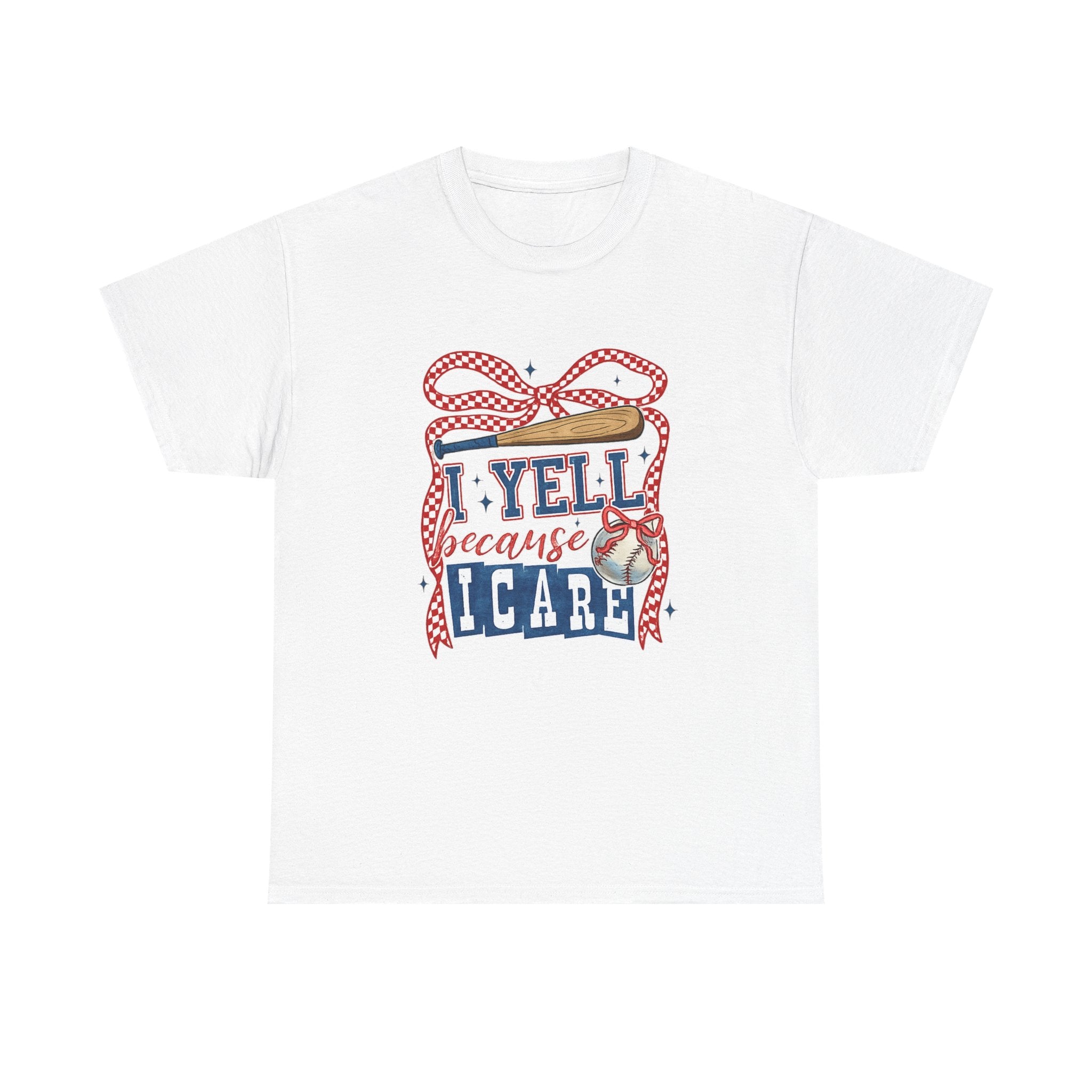 T-Shirt - I Yell Because I Care Patriotic Teacher Appreciation Tee