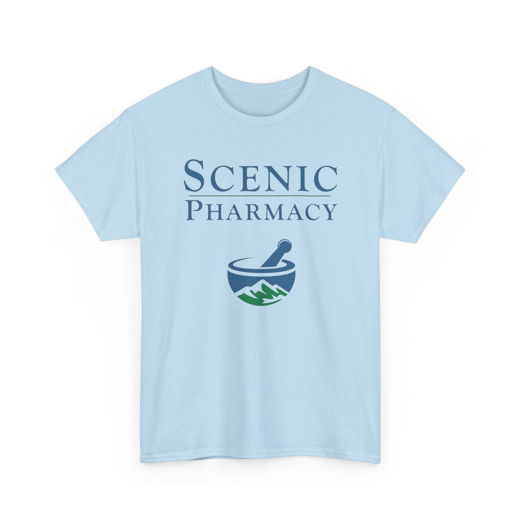 Scenic Pharmacy T-Shirt — Mountain Mortar & Pestle Graphic Tee