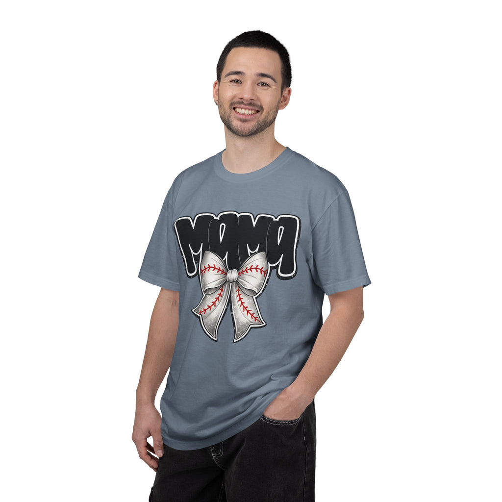 Mama Baseball Bow T-Shirt