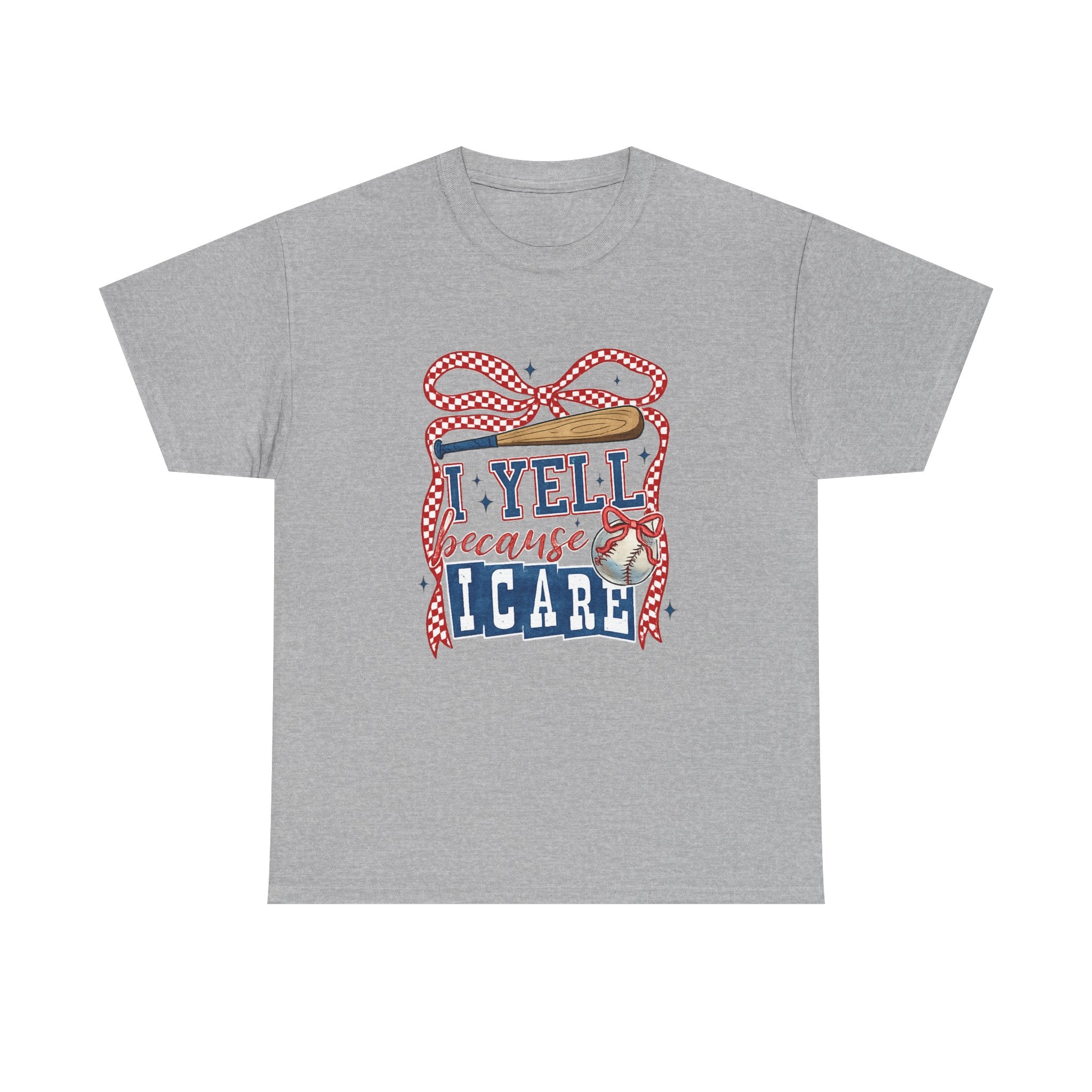 T-Shirt - I Yell Because I Care Patriotic Teacher Appreciation Tee